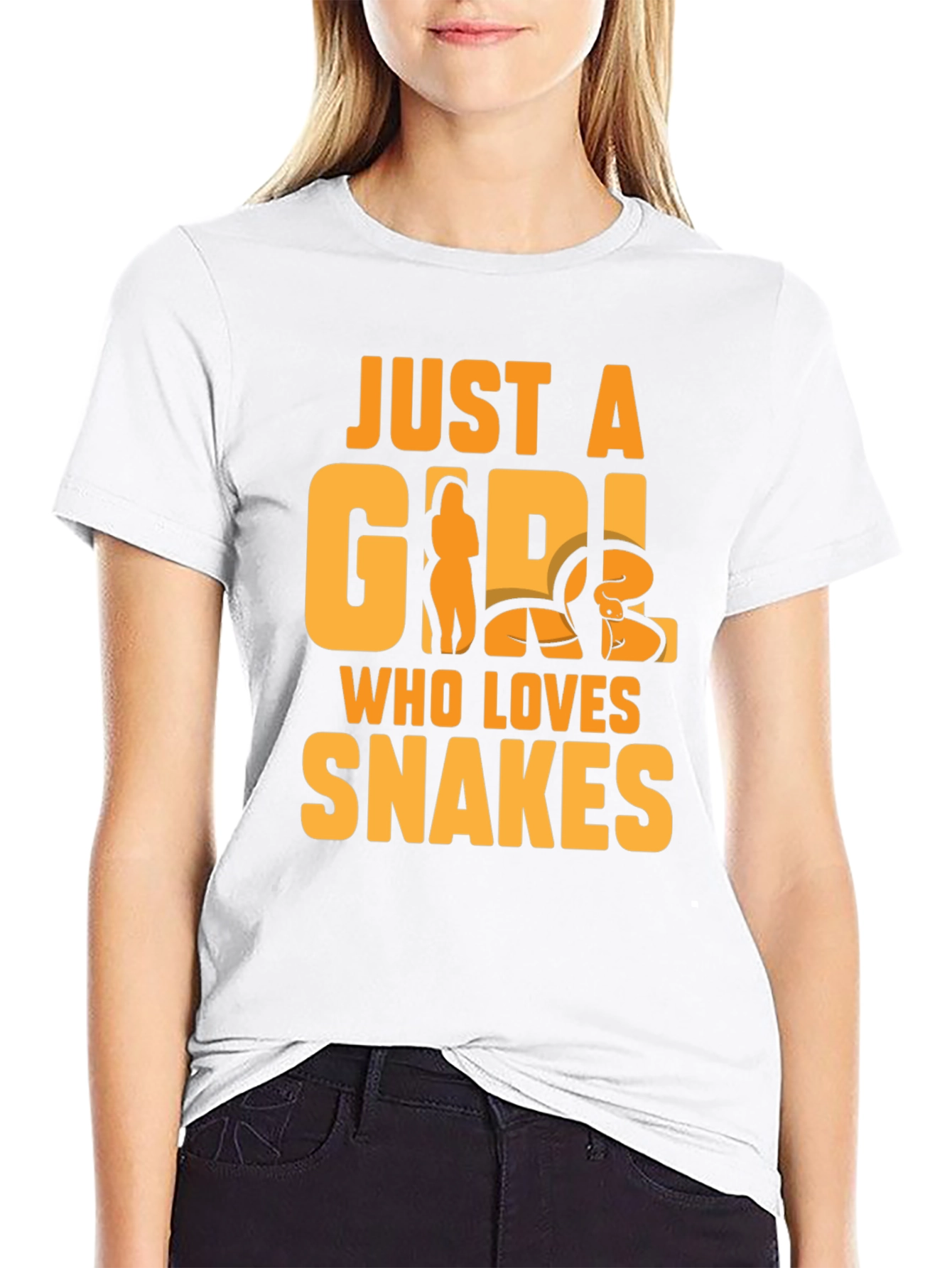 Just a Girl Who Loves Snakes Graphic T-Shirt