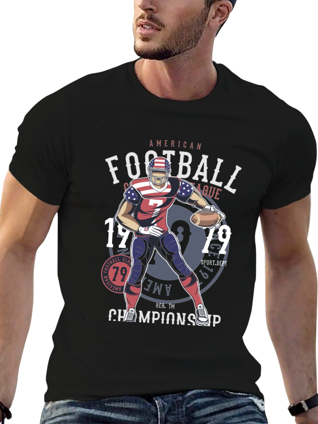 American Football Graphic T-Shirt