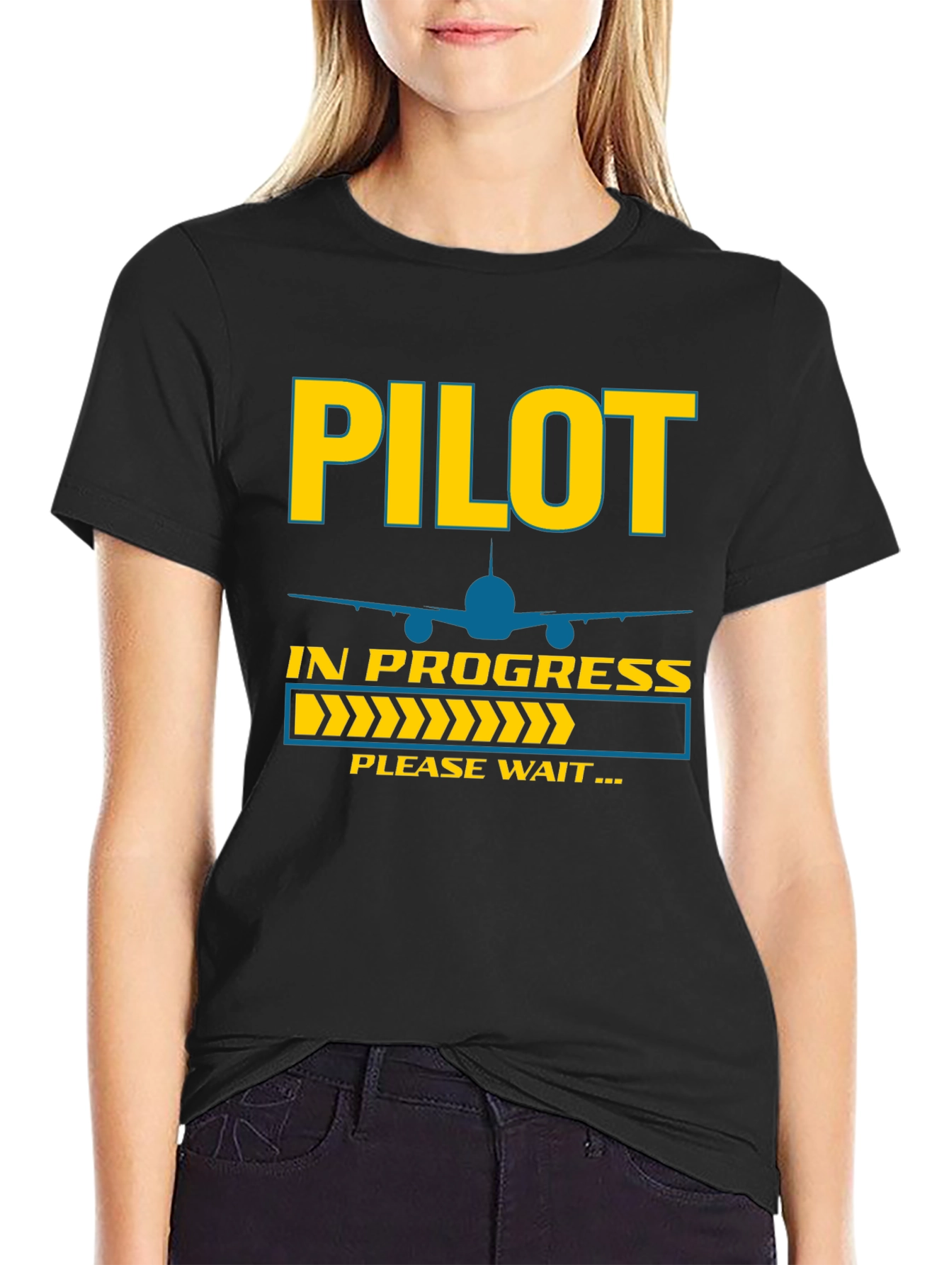 Pilot In Progress T-Shirt Funny Aviation Tee