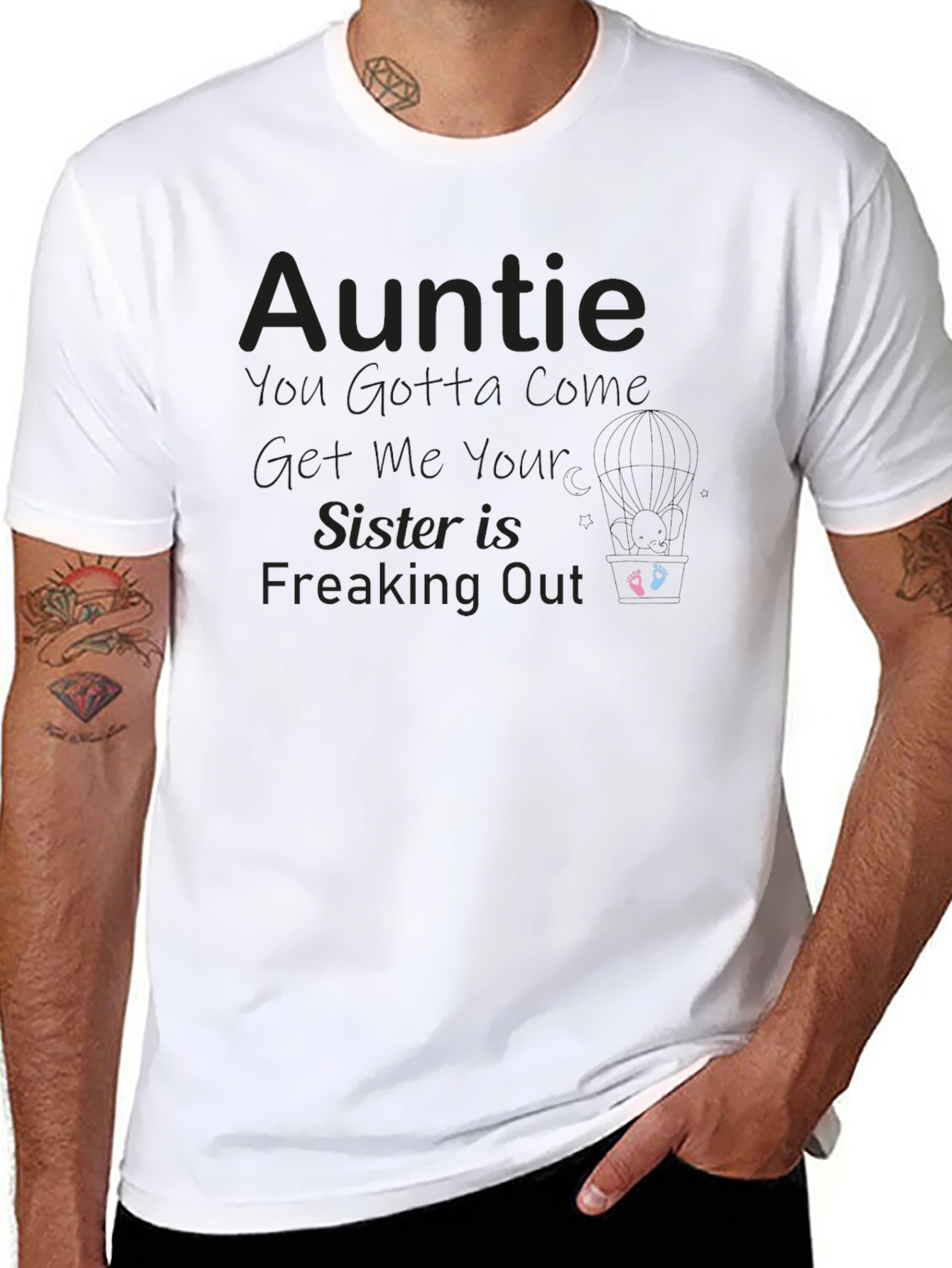 Auntie Sister Freaking Out T-Shirt