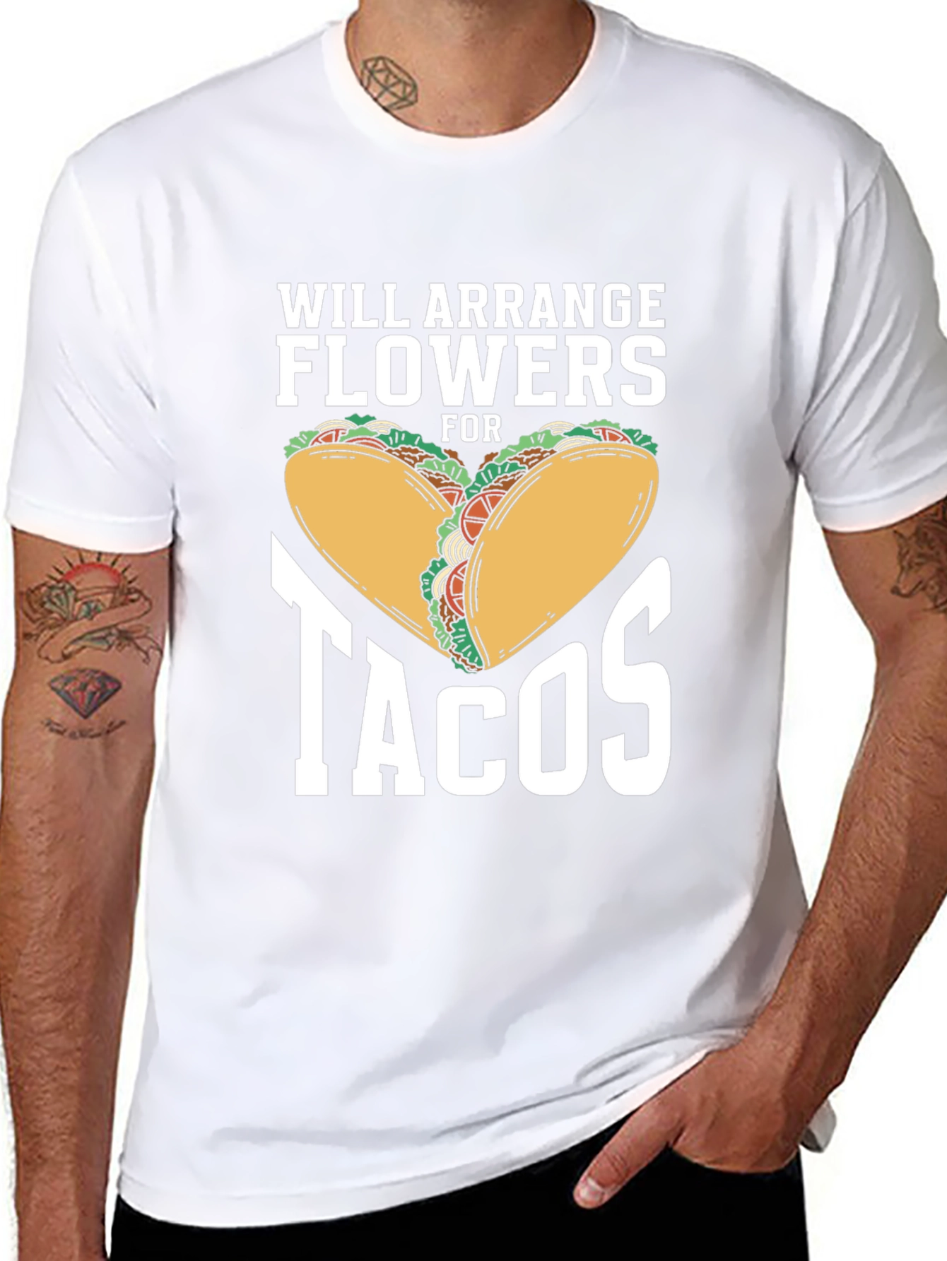 Will Arrange Flowers for Tacos Graphic Tee