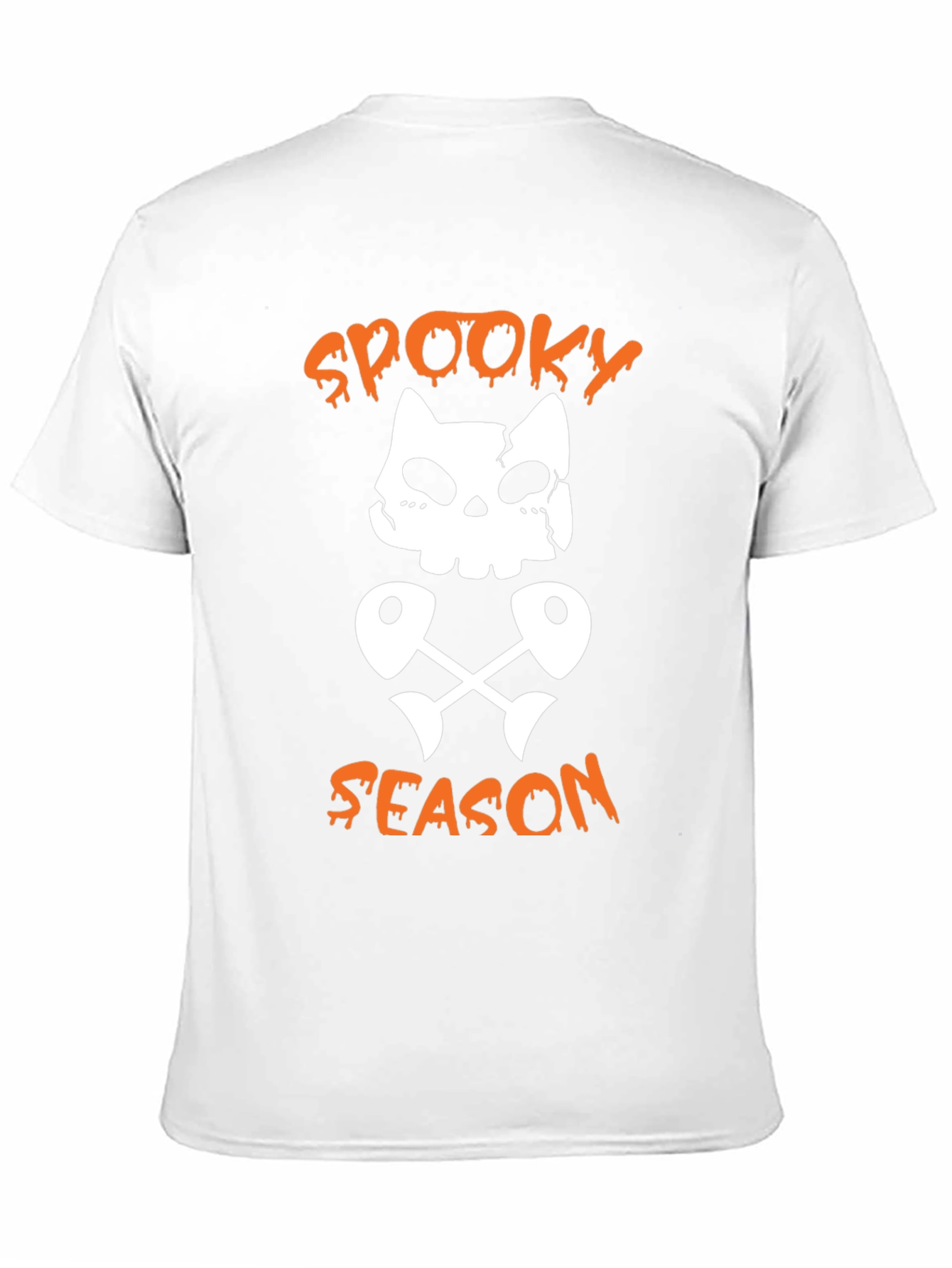 Spooky Season Cat Skeleton Graphic Tee