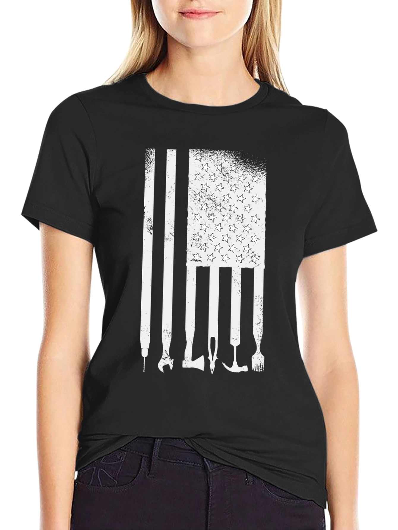 American Flag Tools Graphic Tee