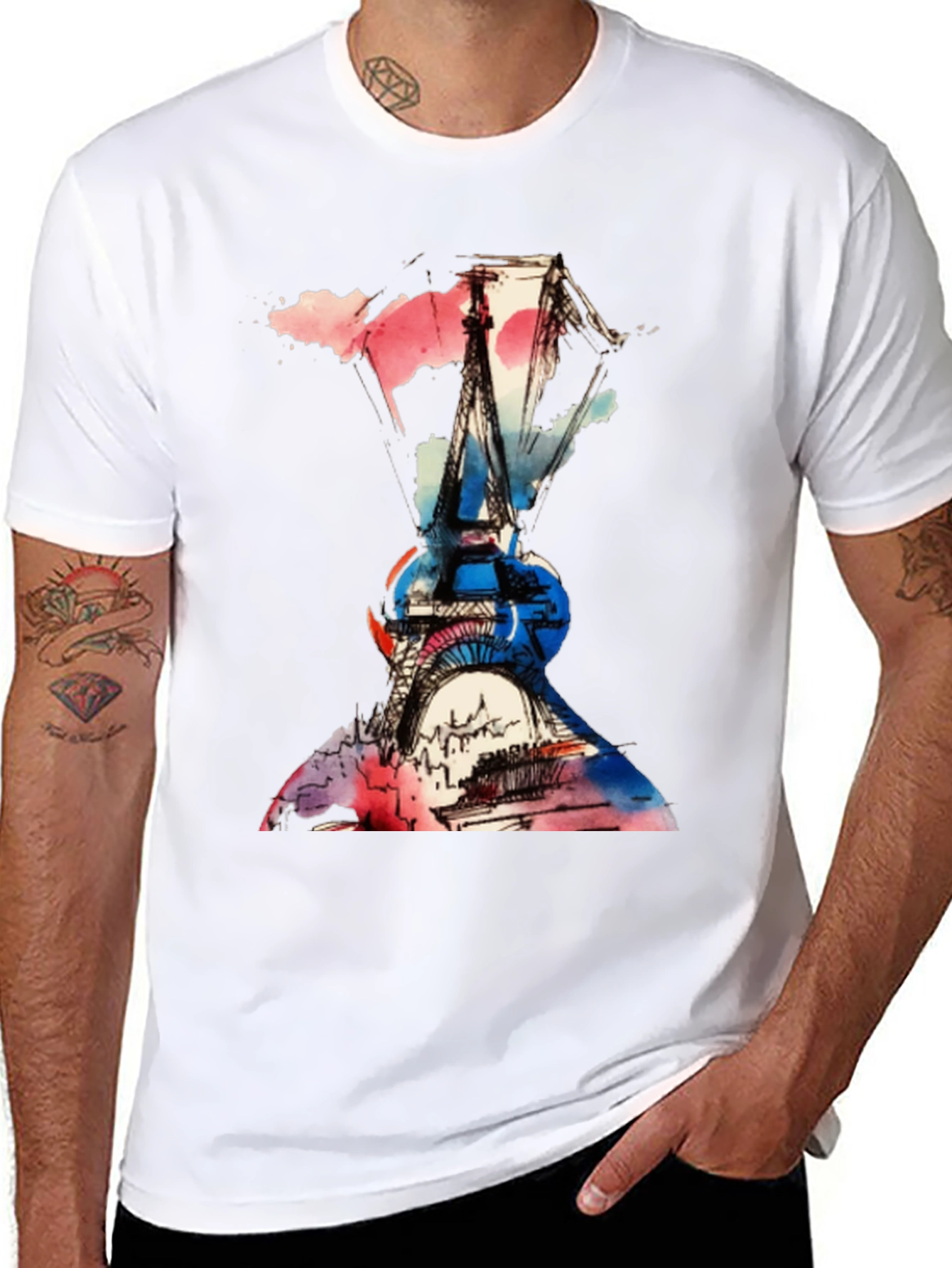 Eiffel Tower Paris Graphic T-Shirt