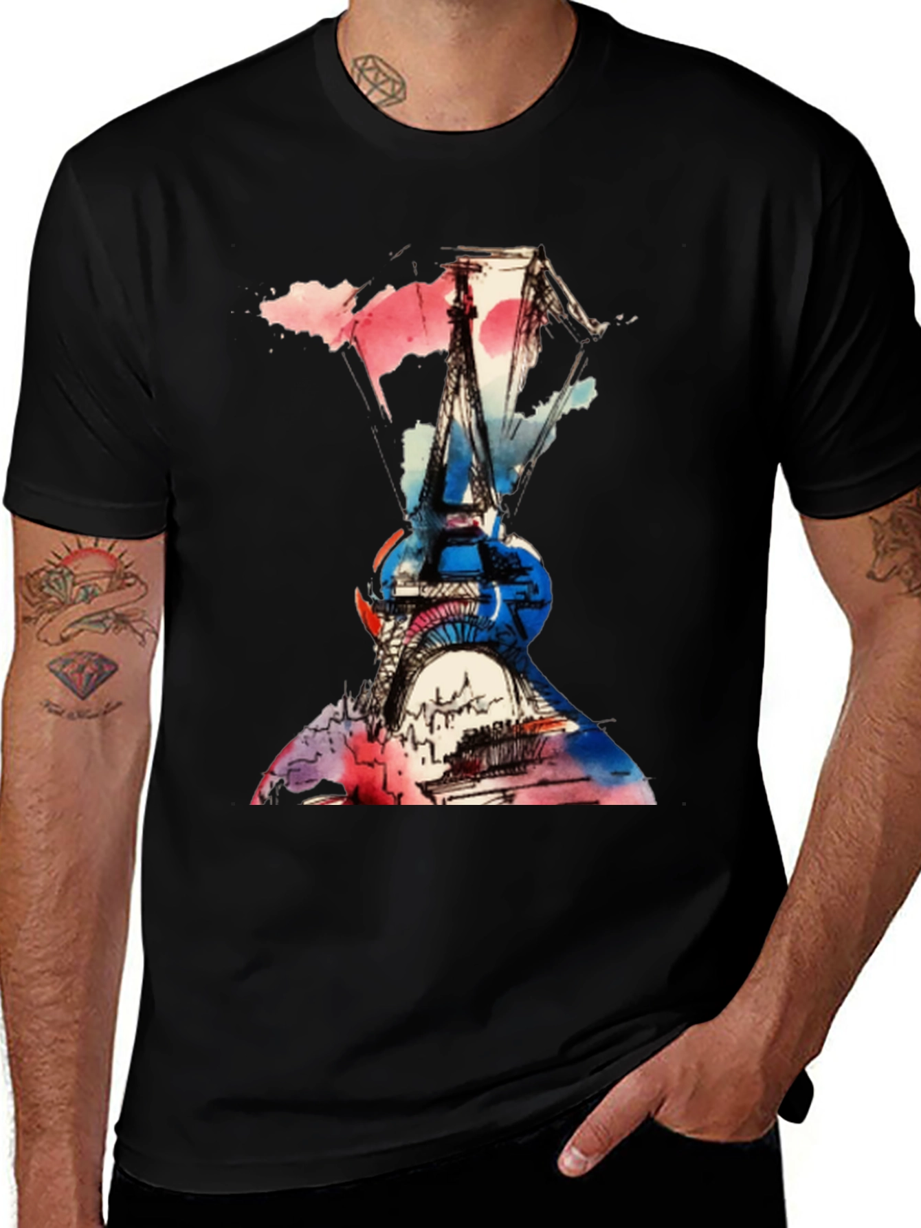 Eiffel Tower Paris Graphic T-Shirt