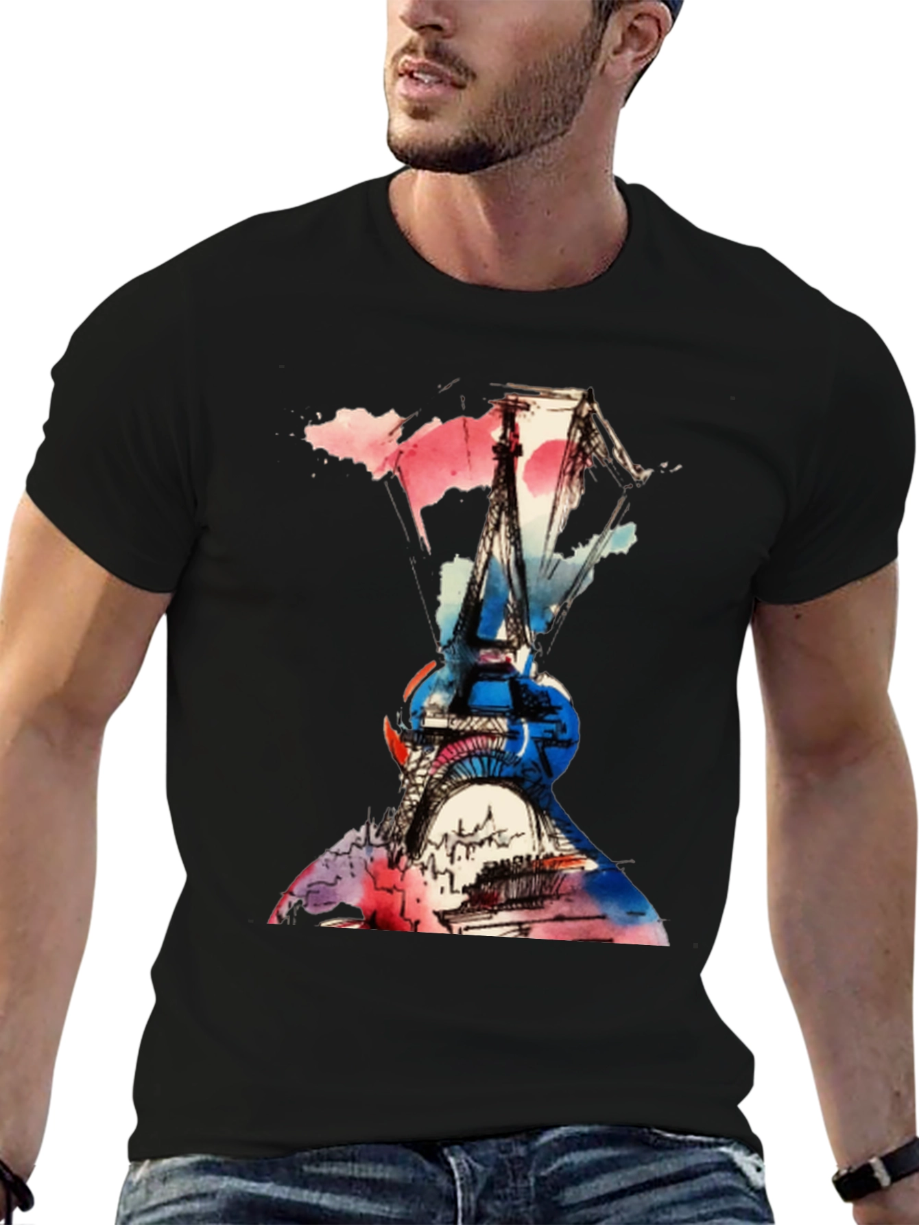 Eiffel Tower Paris Graphic T-Shirt