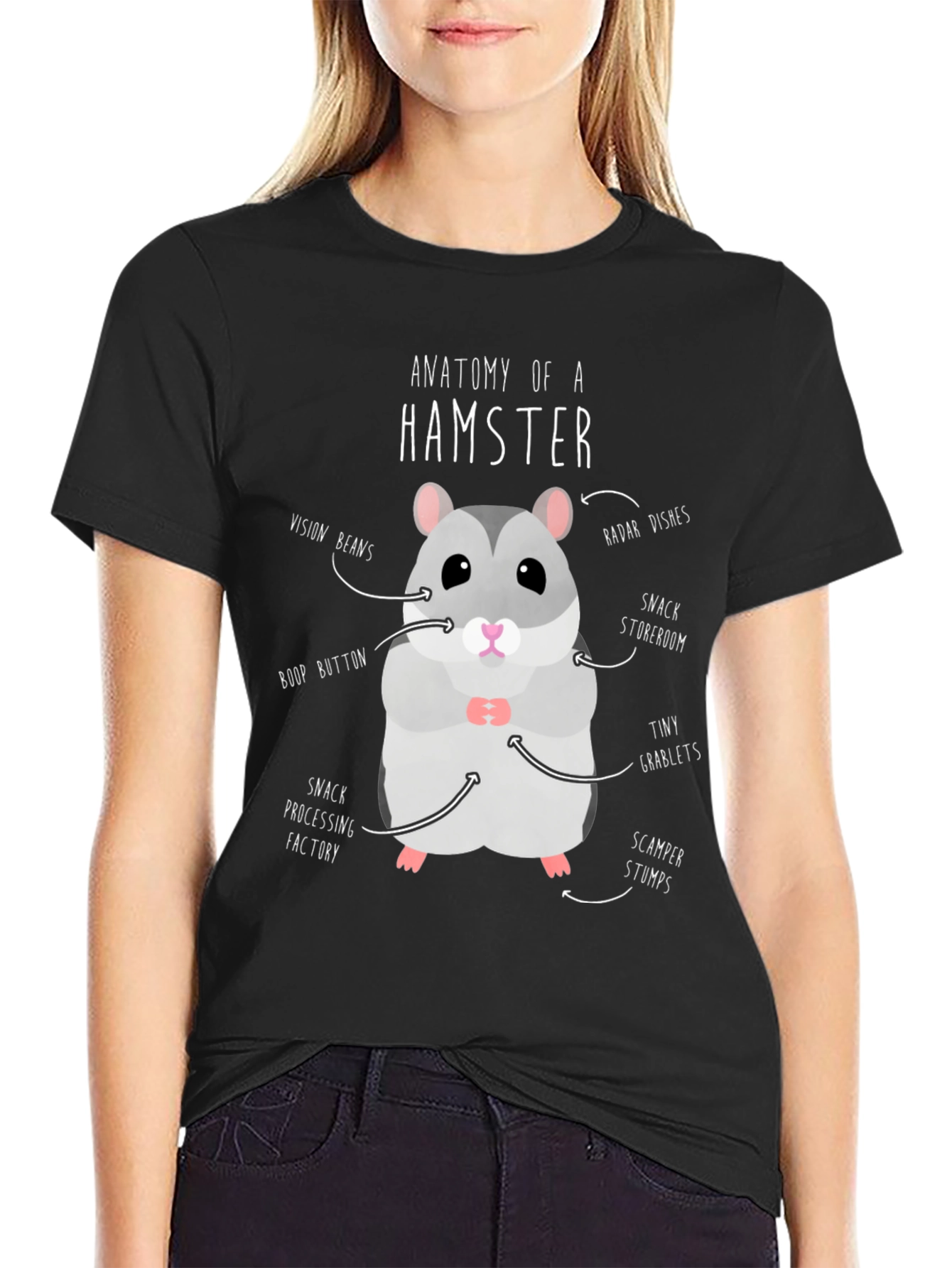 Anatomy of a Hamster Funny T-Shirt