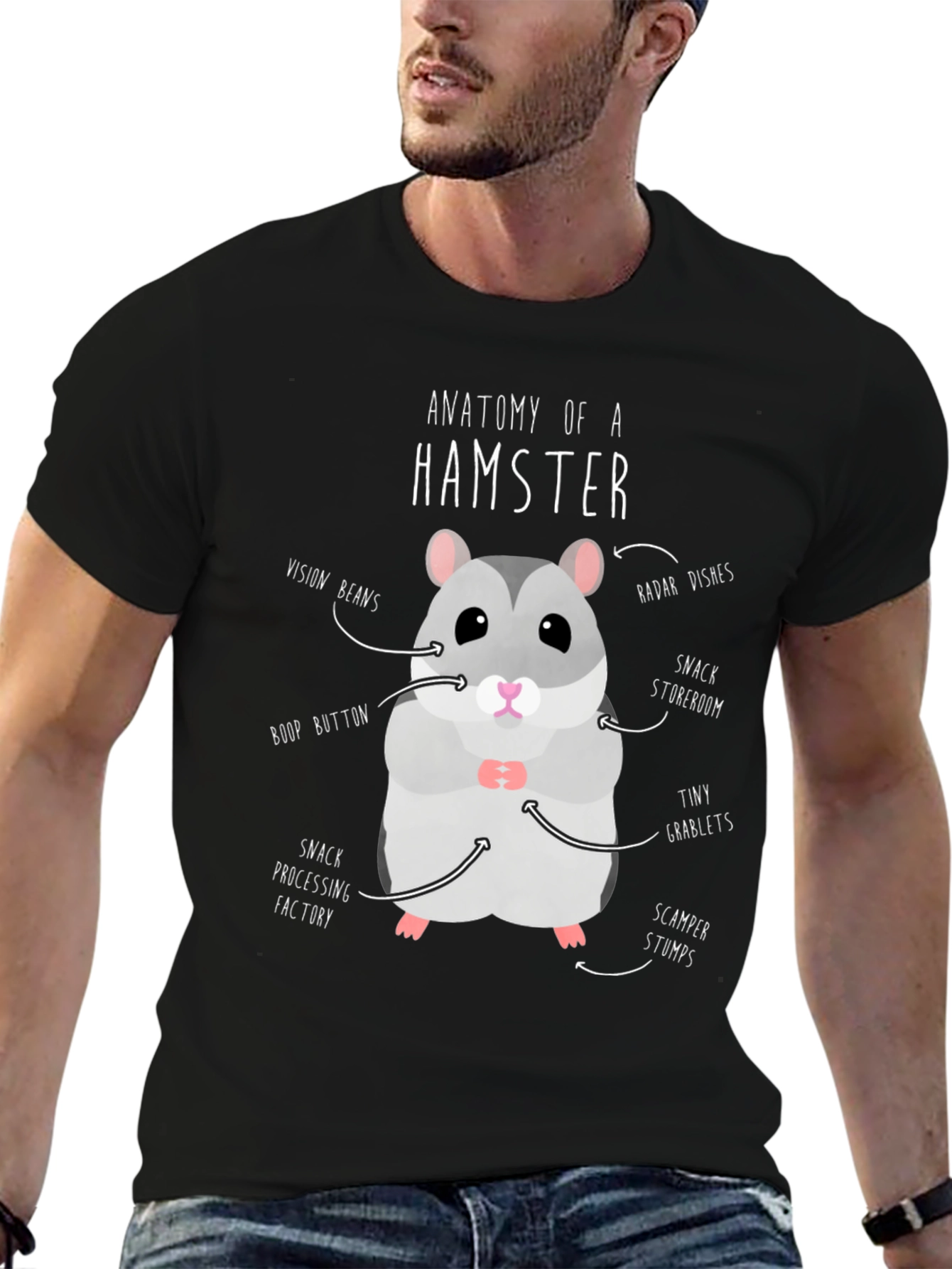 Anatomy of a Hamster Funny T-Shirt