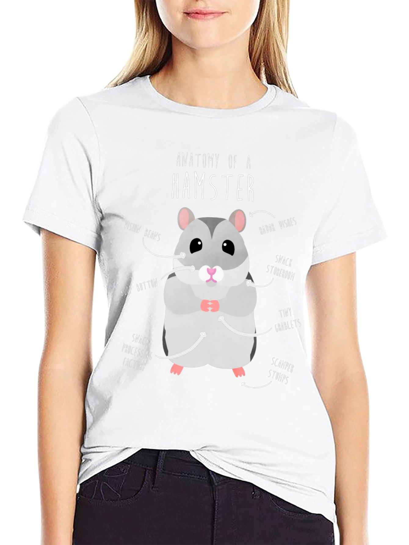 Anatomy of a Hamster Funny T-Shirt