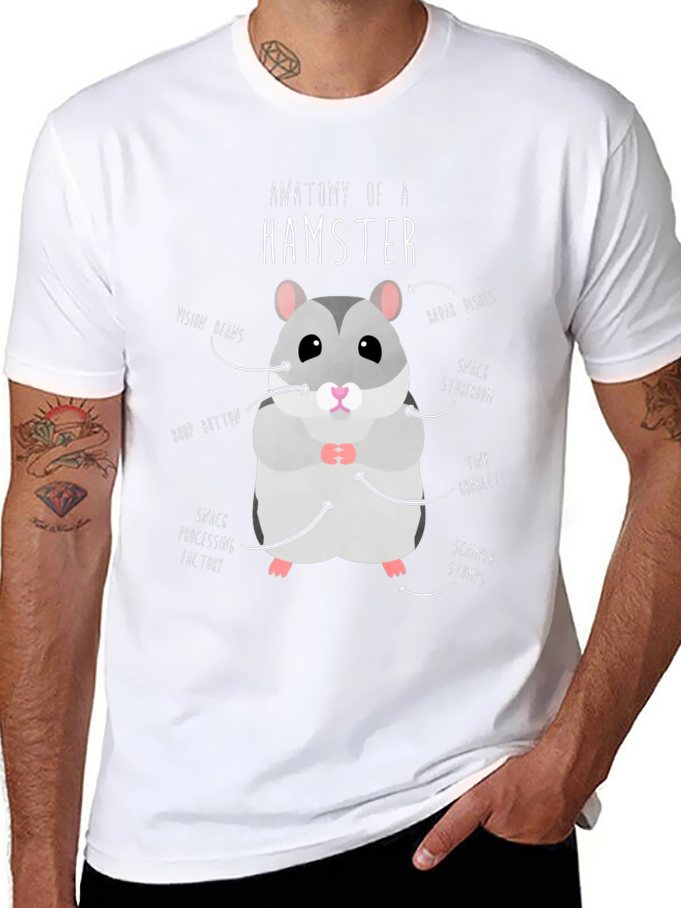 Anatomy of a Hamster Funny T-Shirt
