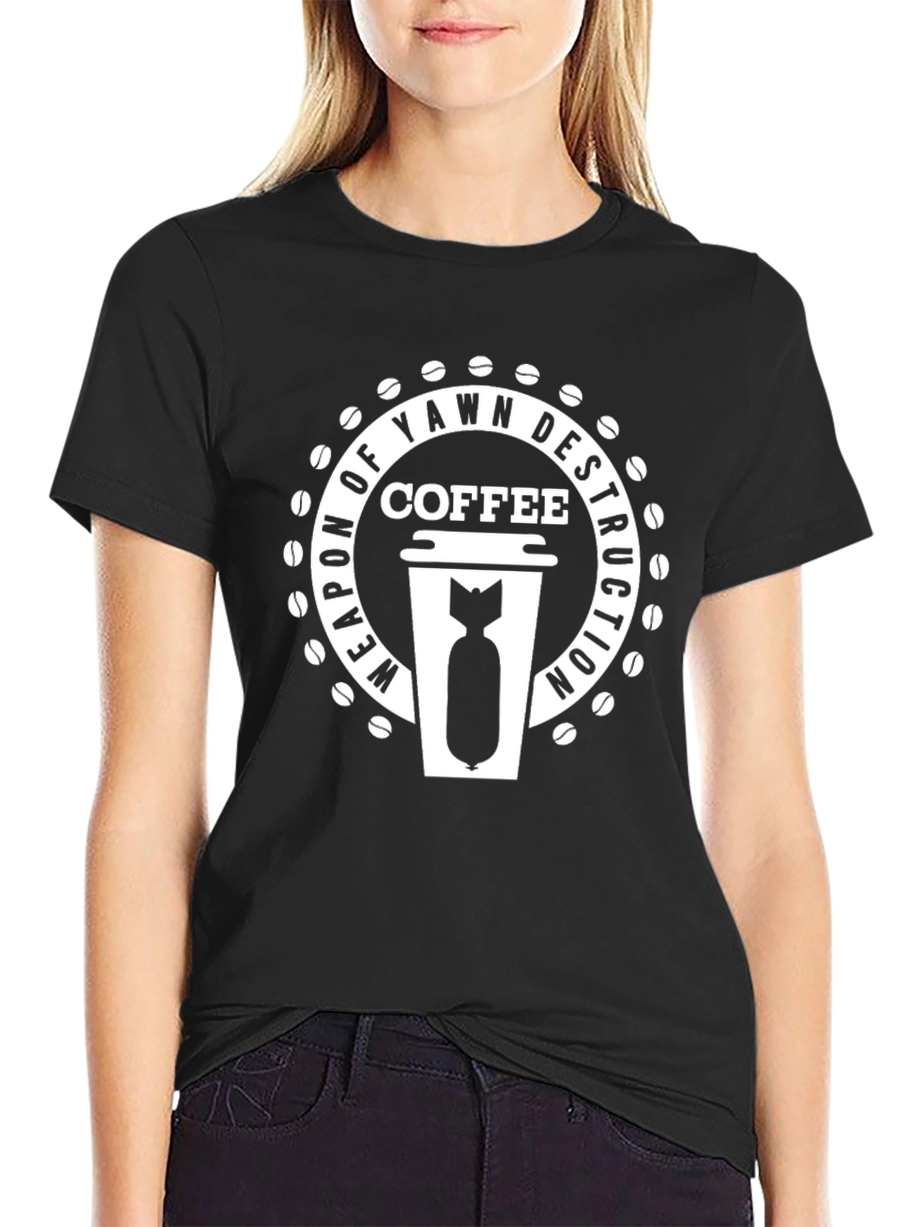 Coffee Weapon of Yawn Destruction T-Shirt
