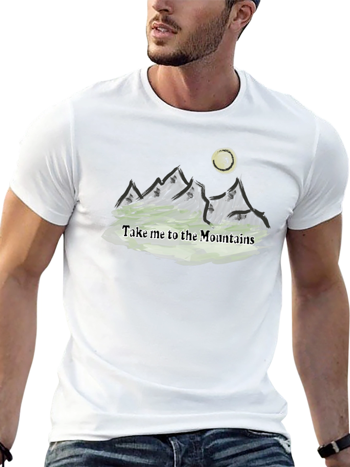 Mountains Graphic T-Shirt - Nature Adventure Tee