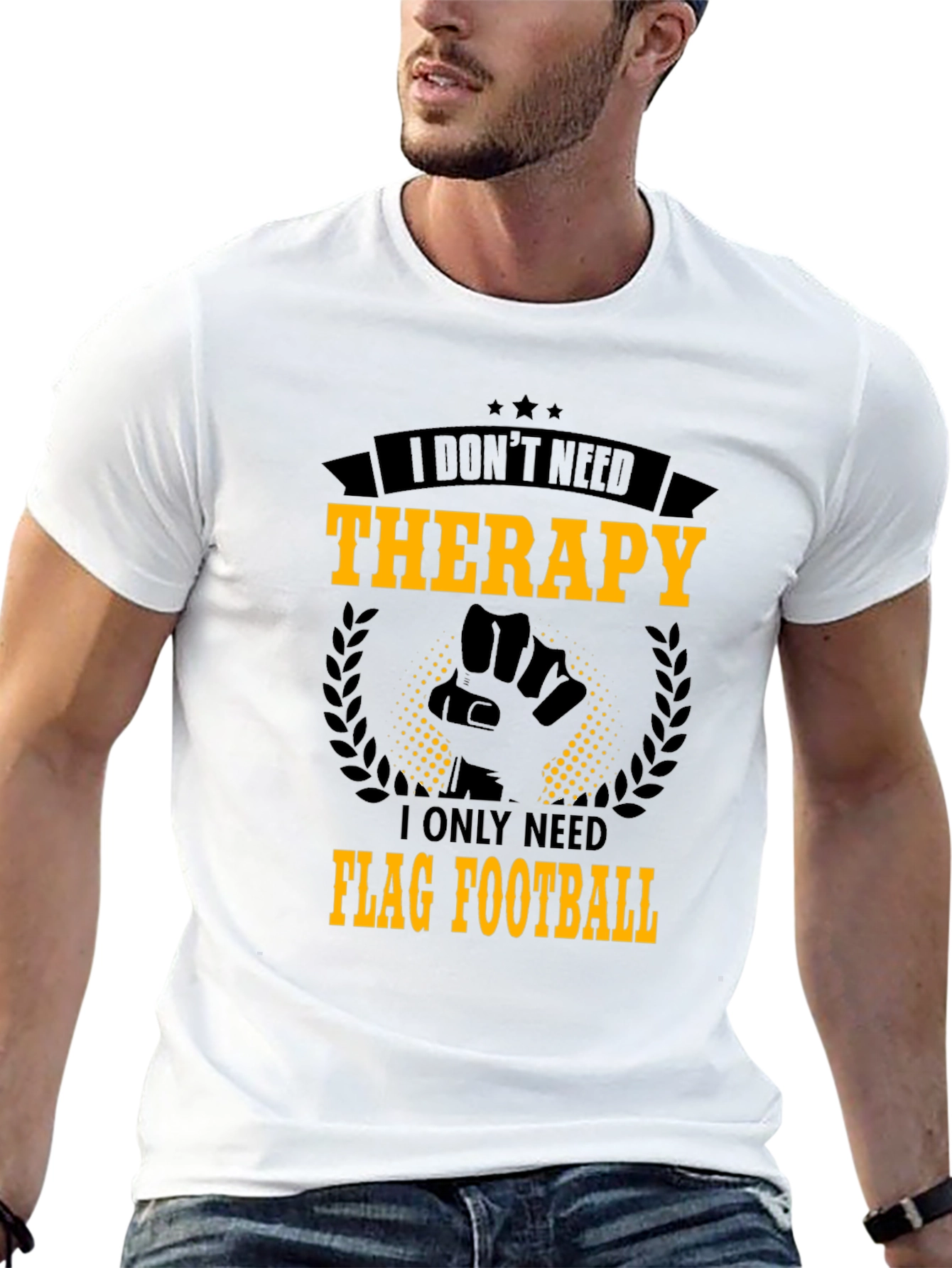 Flag Football Therapy T-Shirt
