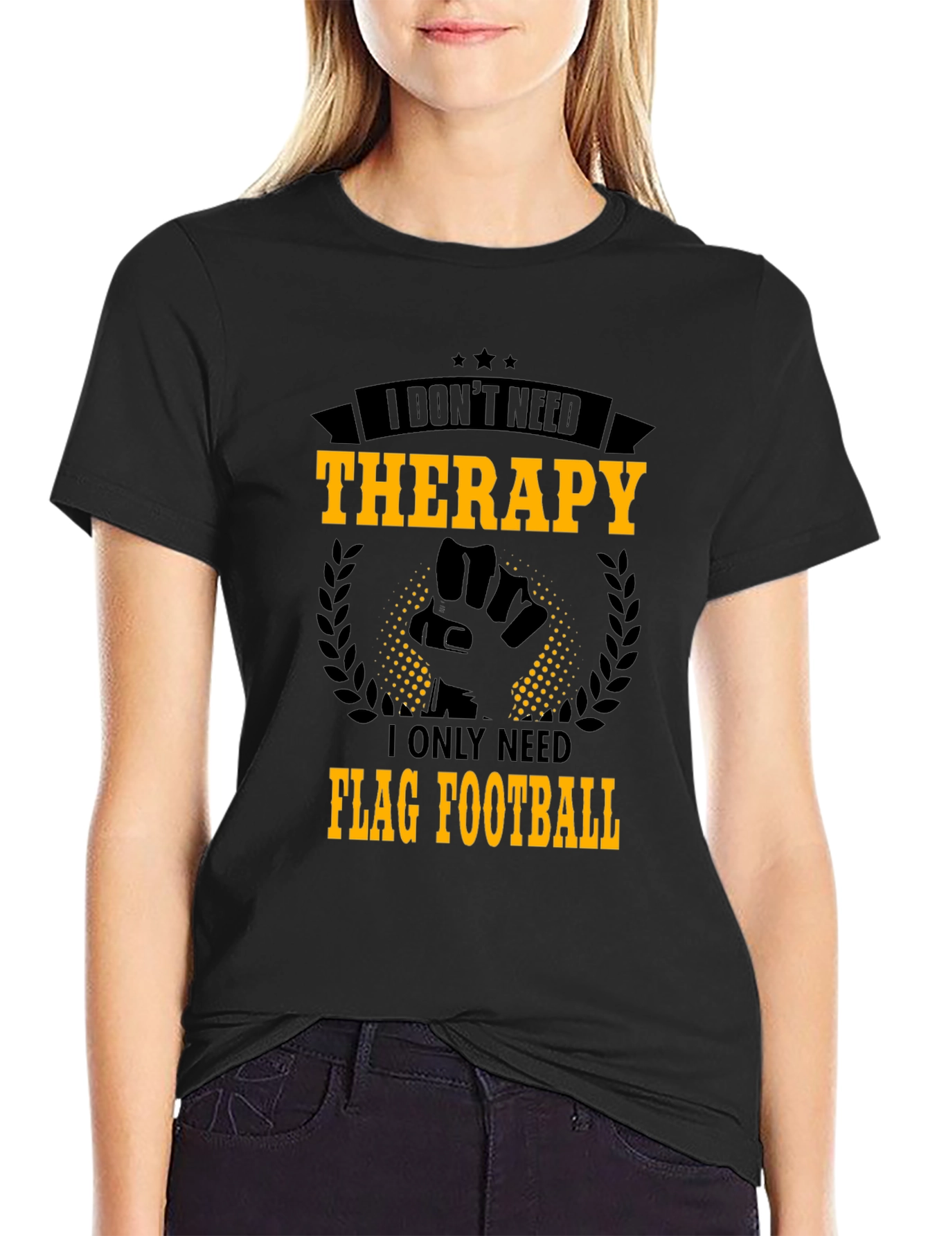 Flag Football Therapy T-Shirt
