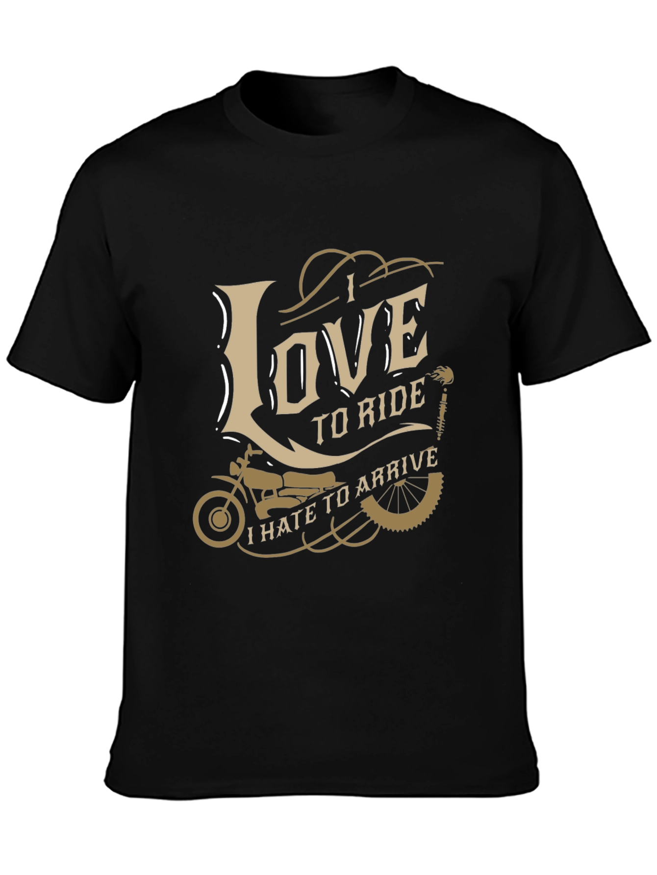 I Love to Ride Motorcycle Graphic T-Shirt