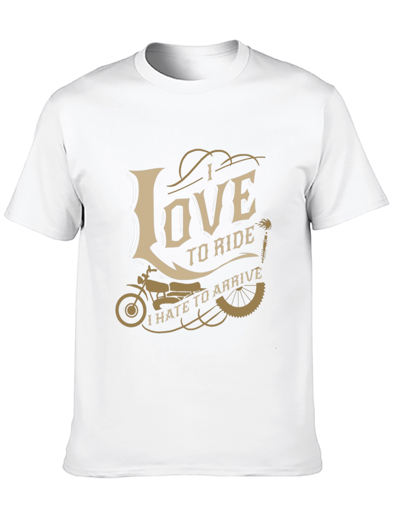 I Love to Ride Motorcycle Graphic T-Shirt