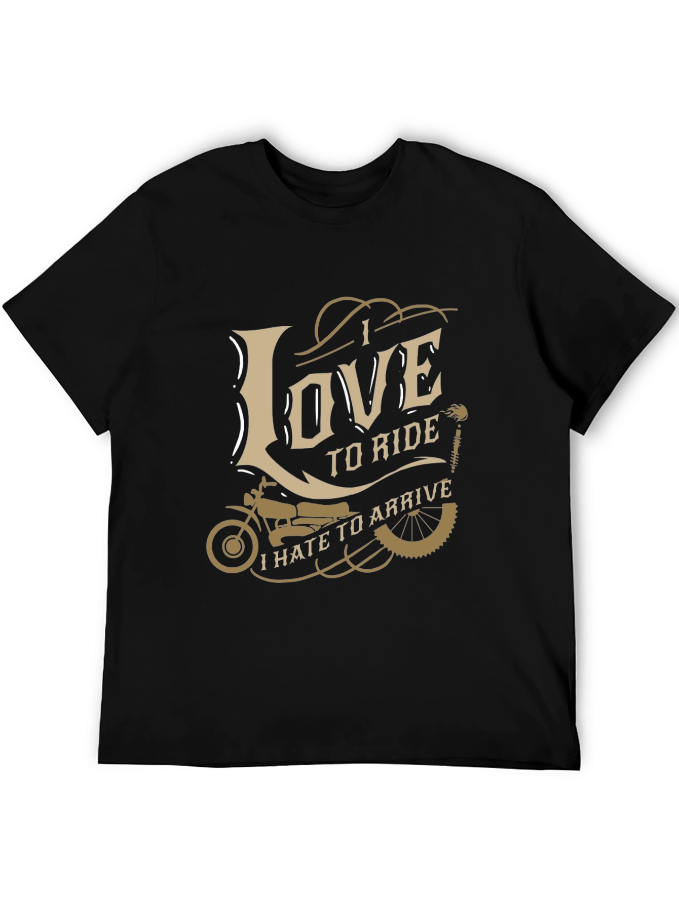 I Love to Ride Motorcycle Graphic T-Shirt