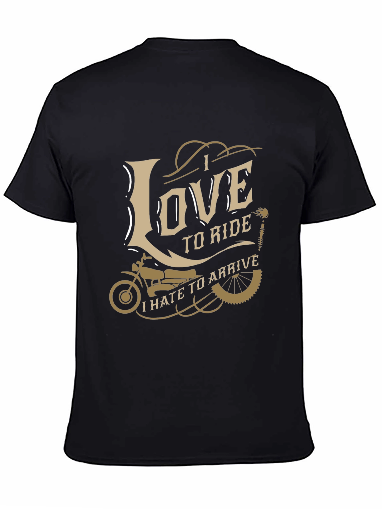 I Love to Ride Motorcycle Graphic T-Shirt