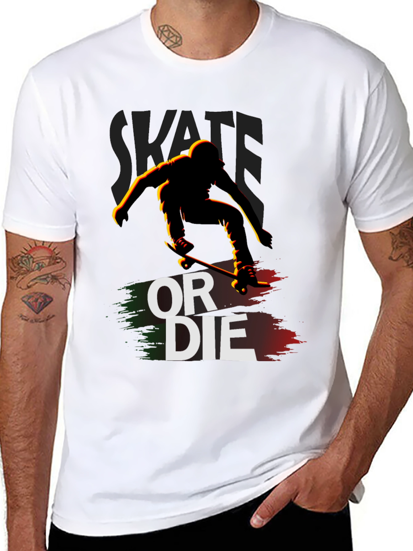 Skate or Die T-Shirt - Skateboarder Graphic Tee