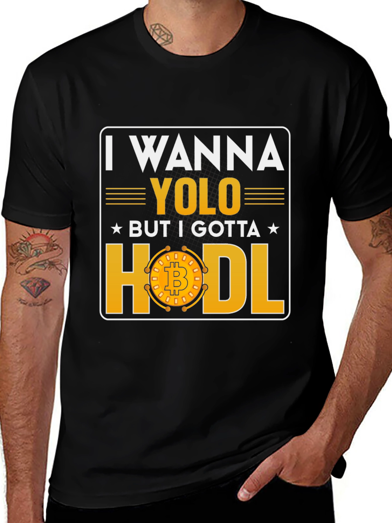 I Wanna YOLO But I Gotta HODL Bitcoin T-Shirt