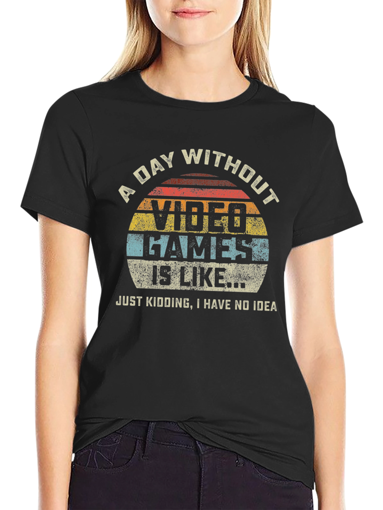 Video Game Lover Black Graphic Tee