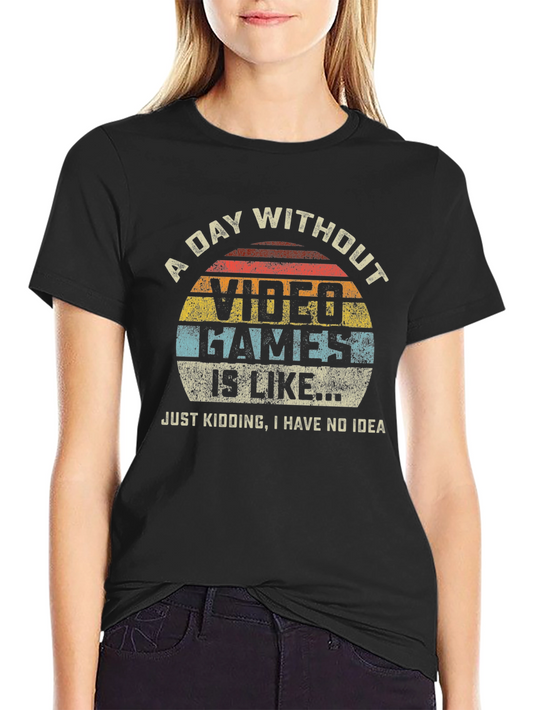Video Game Lover Black Graphic Tee