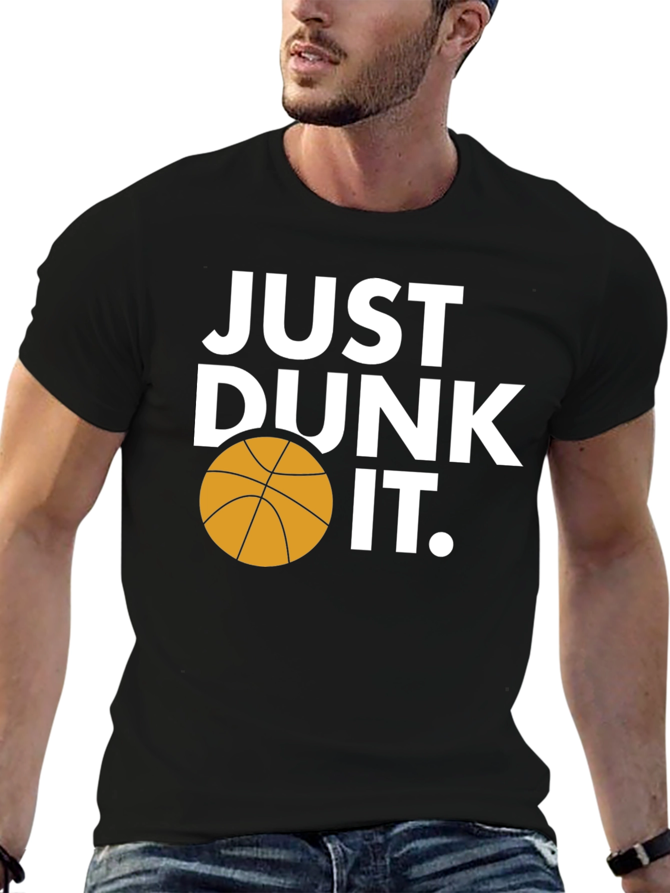 Just Dunk It Basketball Graphic Tee
