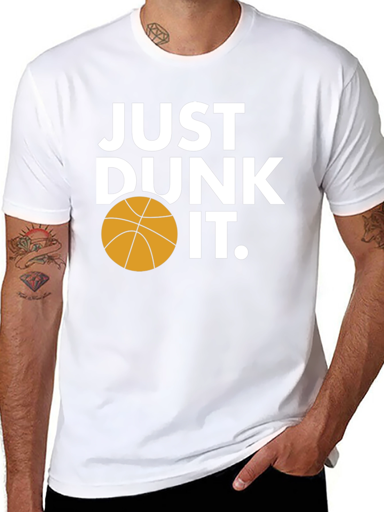 Just Dunk It Basketball Graphic Tee