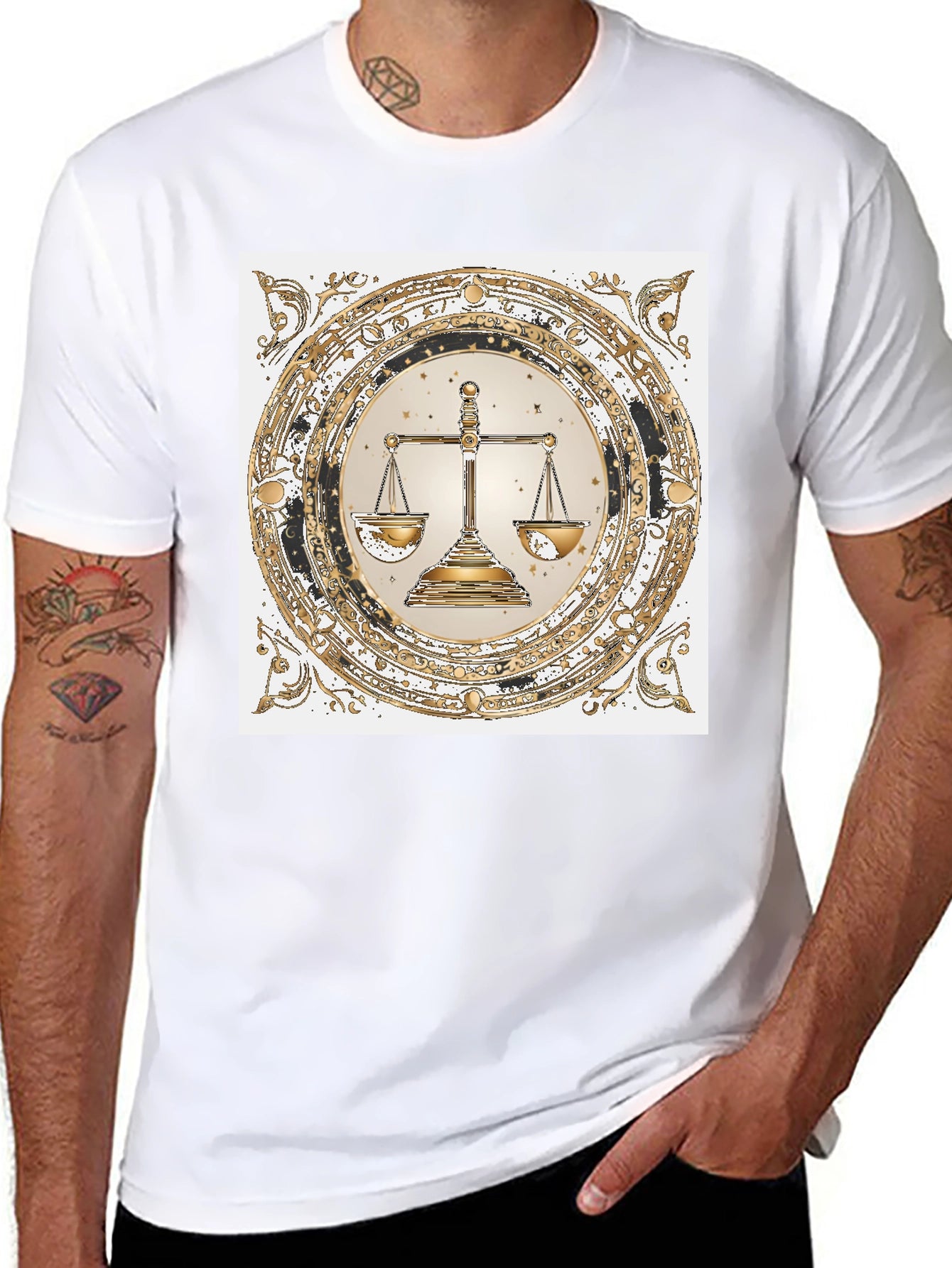 Libra Zodiac Graphic Tee - Balance & Style