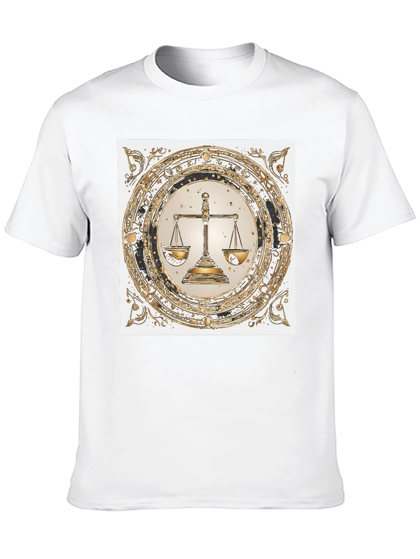 Libra Zodiac Graphic Tee - Balance & Style