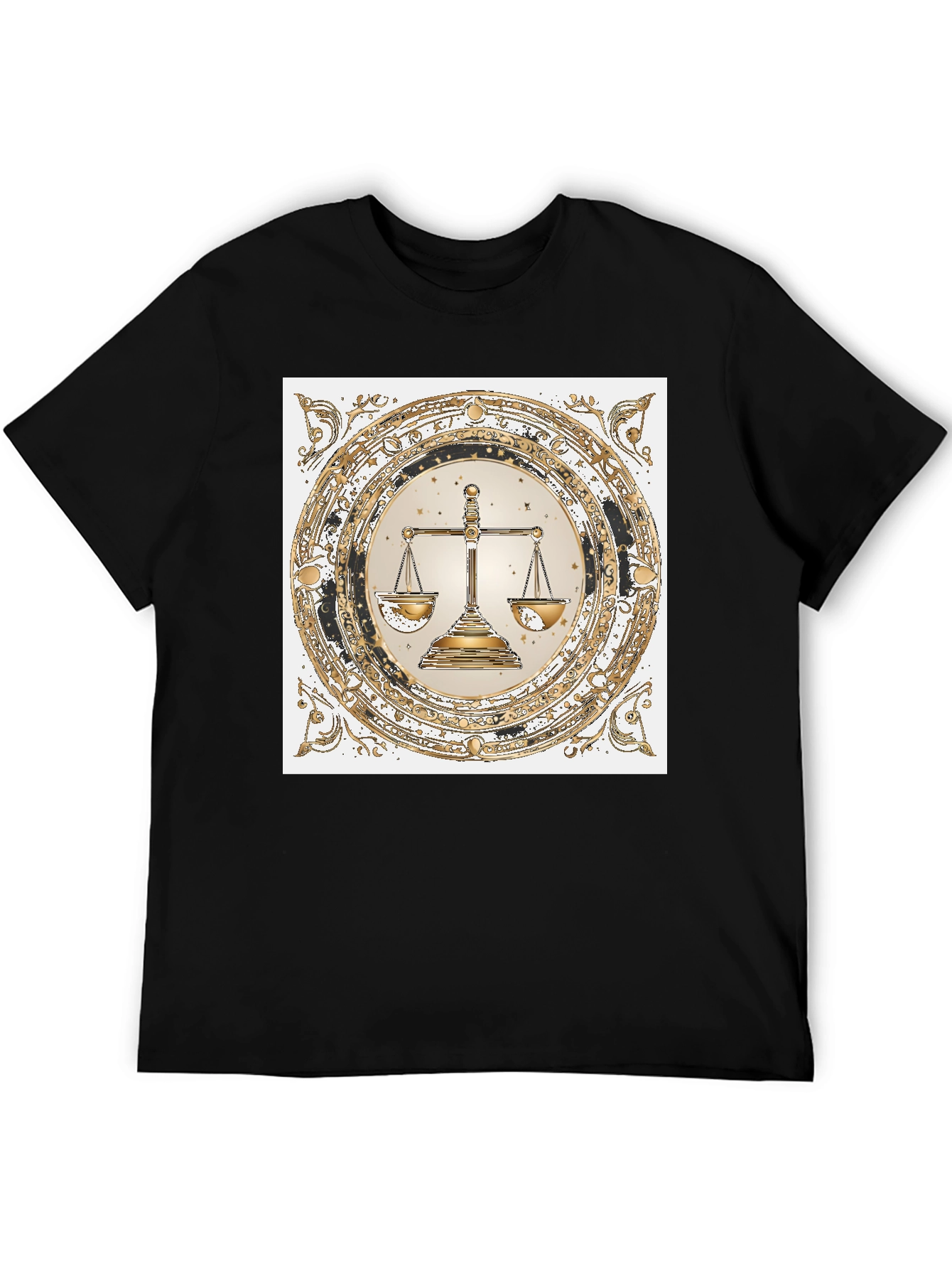 Libra Zodiac Graphic Tee - Balance & Style