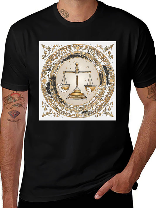 Libra Zodiac Graphic Tee - Balance & Style