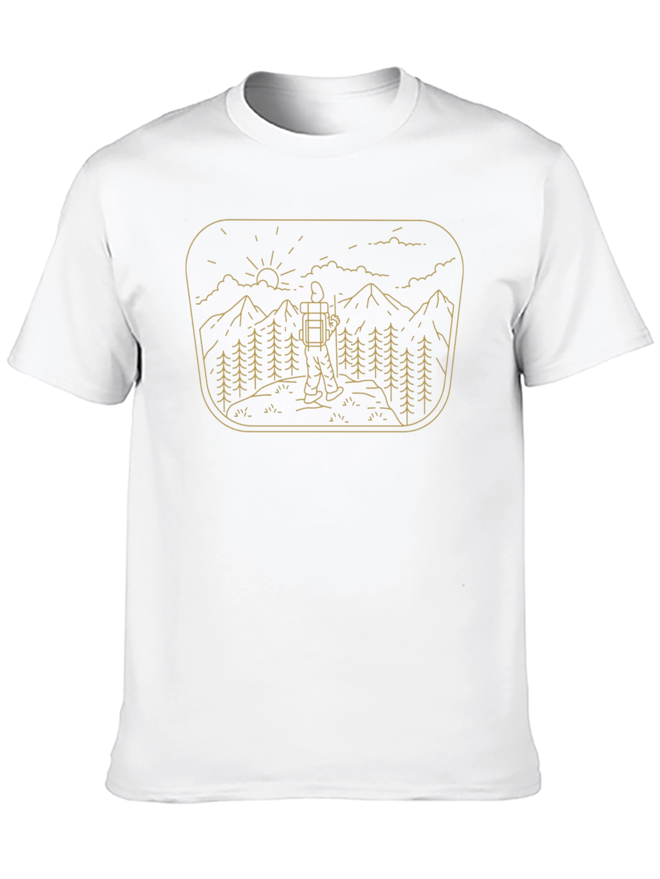 Nature Hiker Graphic Tee - Black