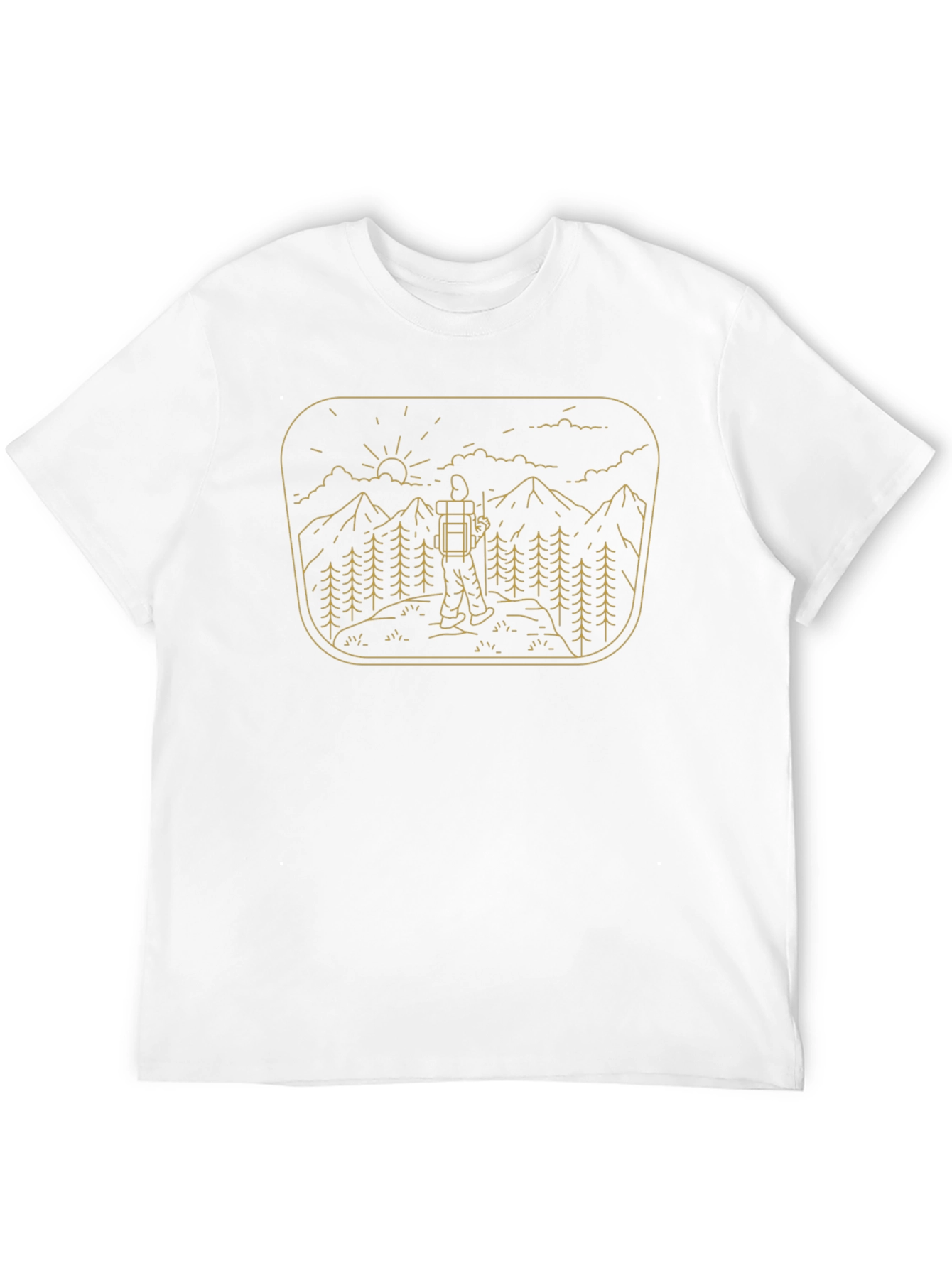 Nature Hiker Graphic Tee - Black