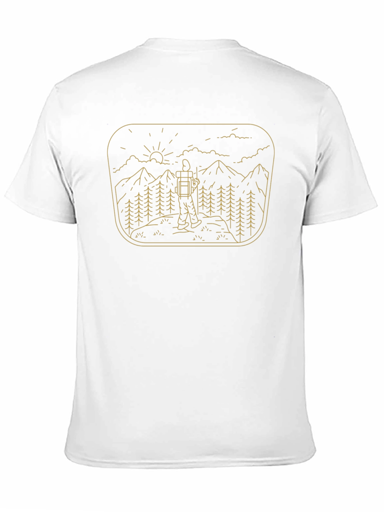 Nature Hiker Graphic Tee - Black