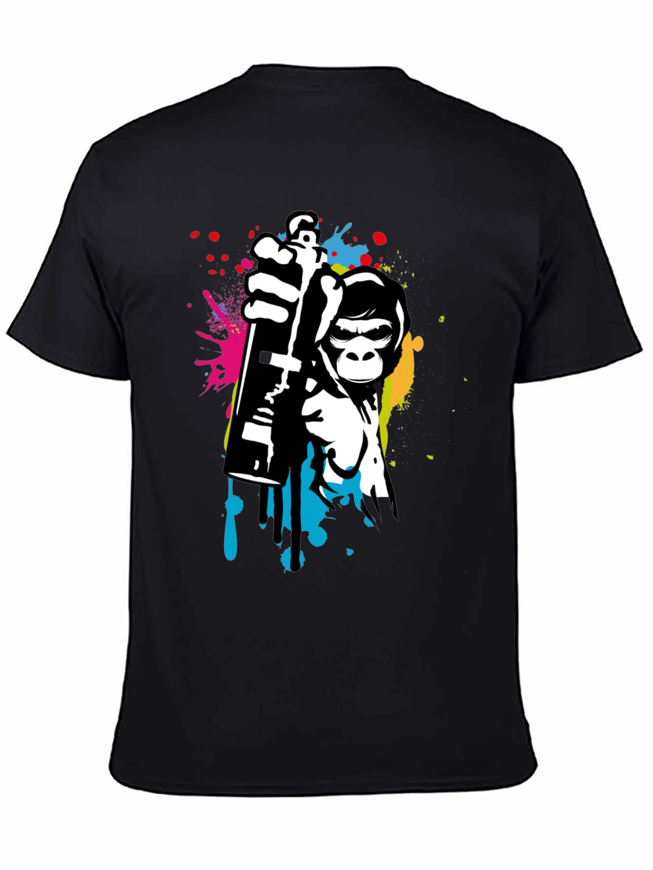 Monkey Graffiti Artist T-Shirt - Urban Style