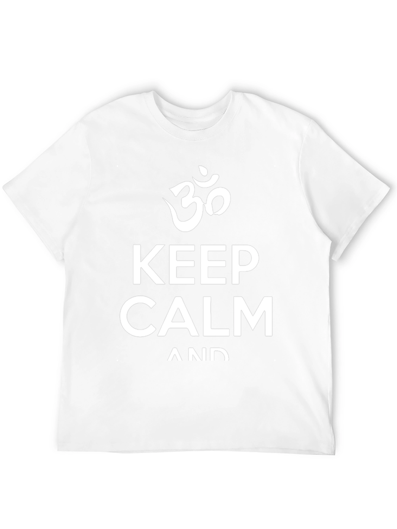 Keep Calm Graphic T-Shirt - Yoga Om Symbol