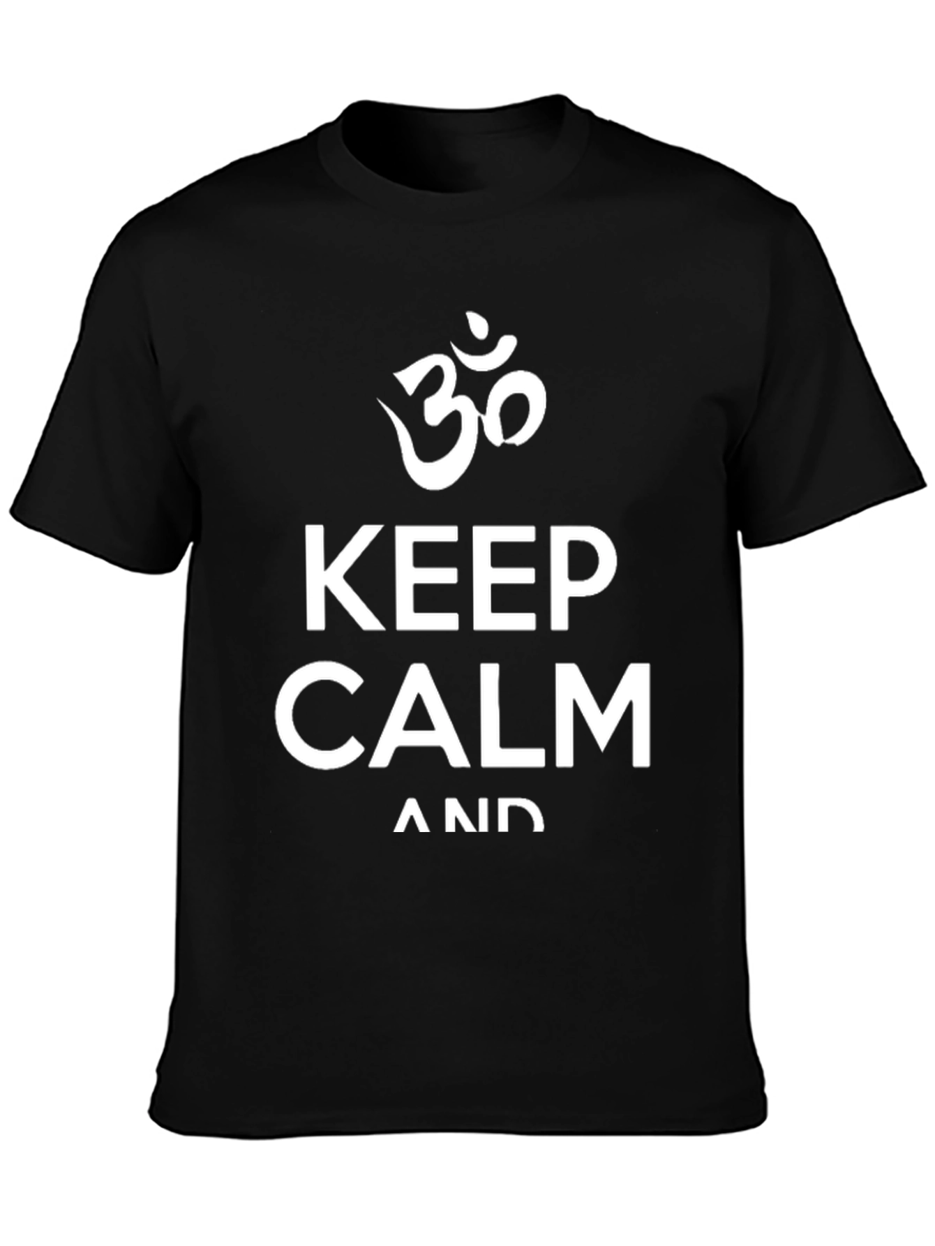 Keep Calm Graphic T-Shirt - Yoga Om Symbol