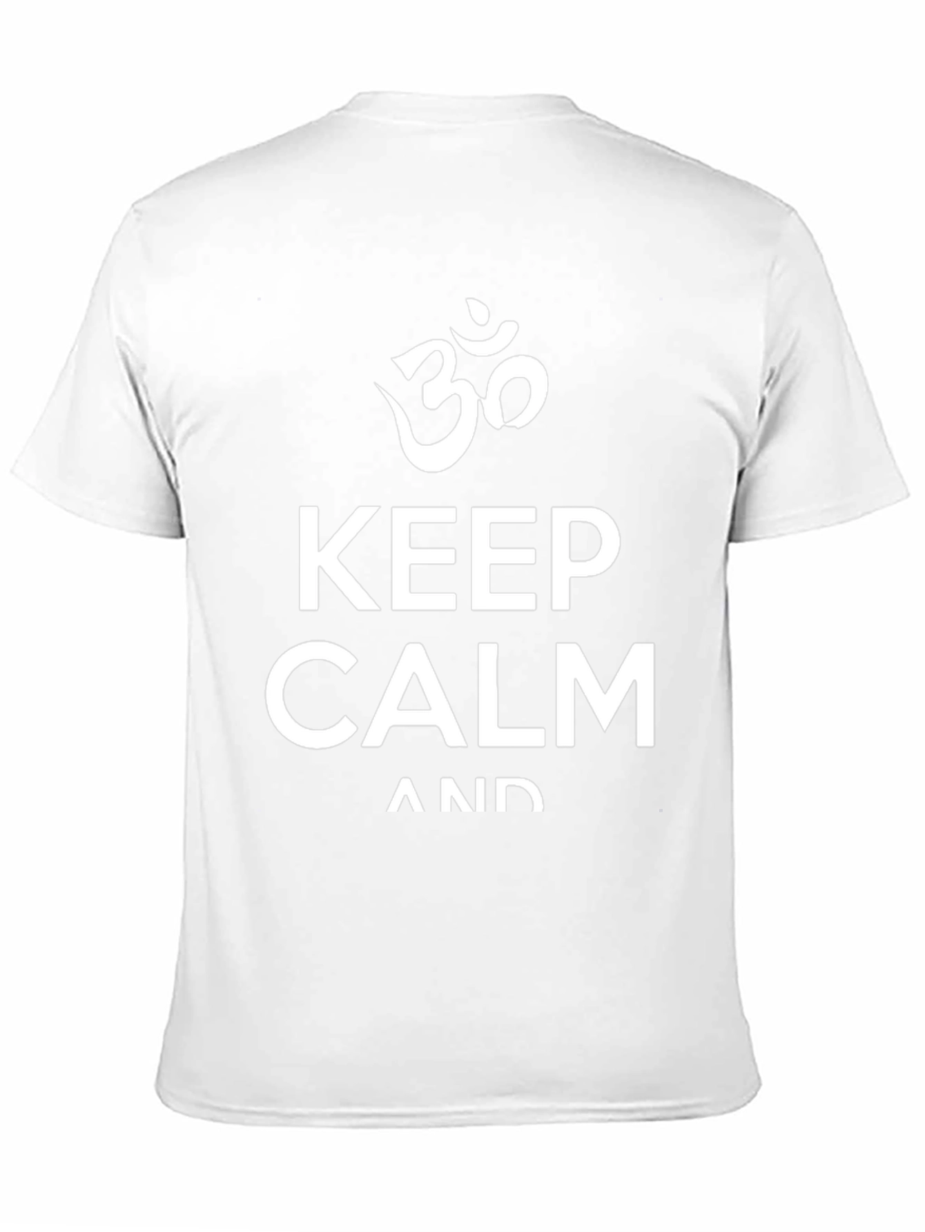 Keep Calm Graphic T-Shirt - Yoga Om Symbol