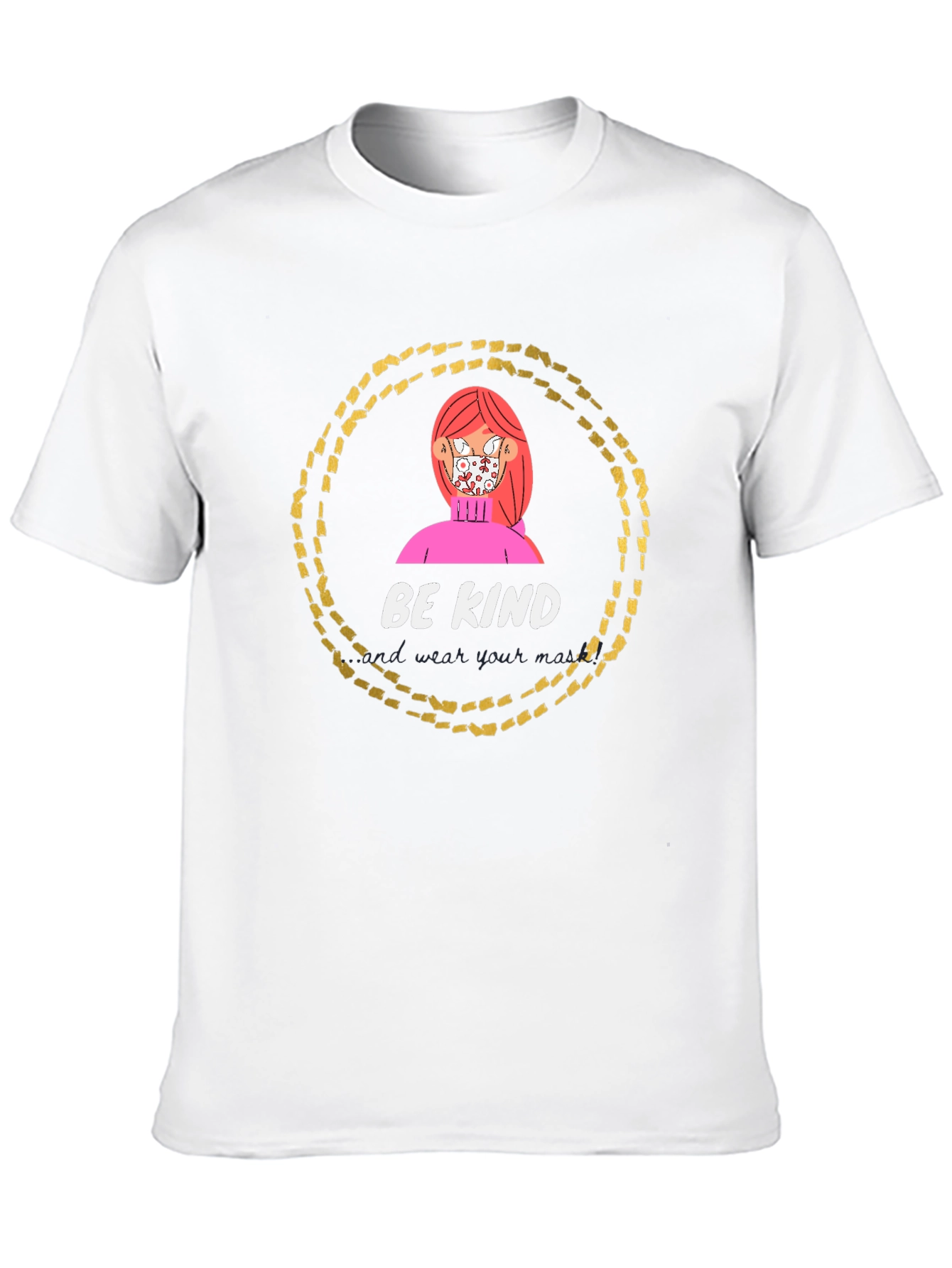 Be Kind Graphic Tee - Black Cotton Casual Wear