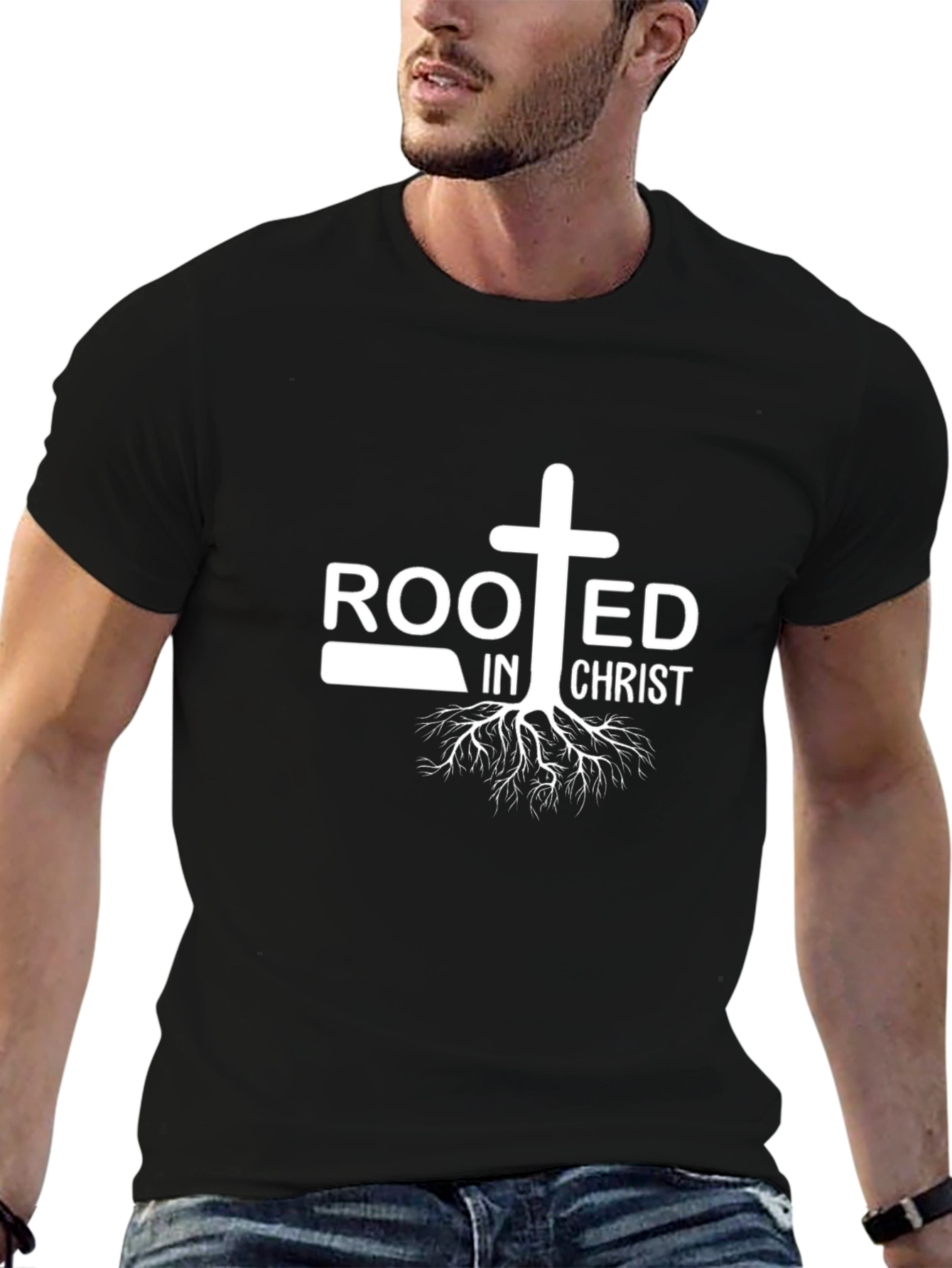 Rooted in Christ T-Shirt - Christian Faith Apparel