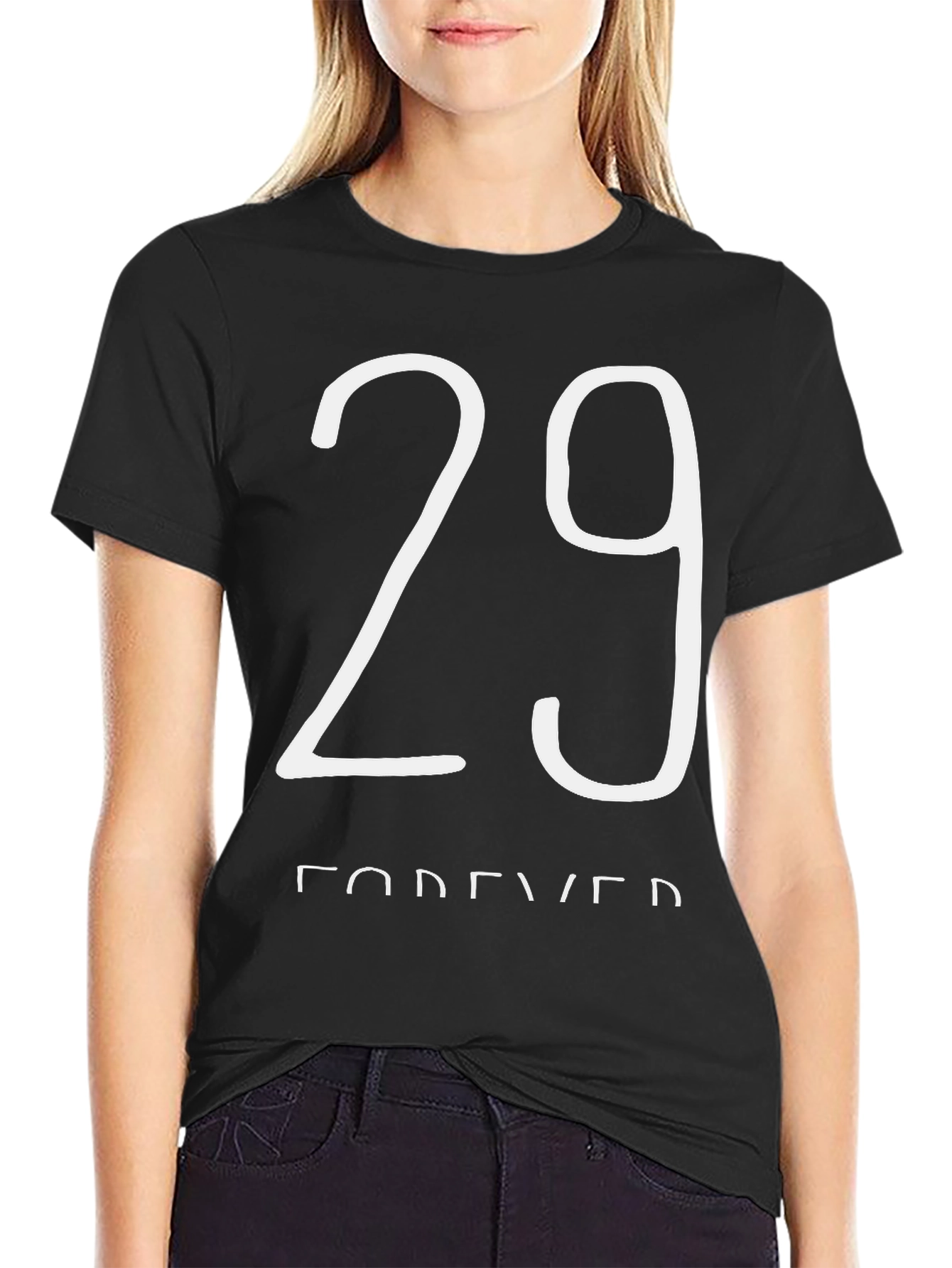 29 Forever Black Graphic Tee