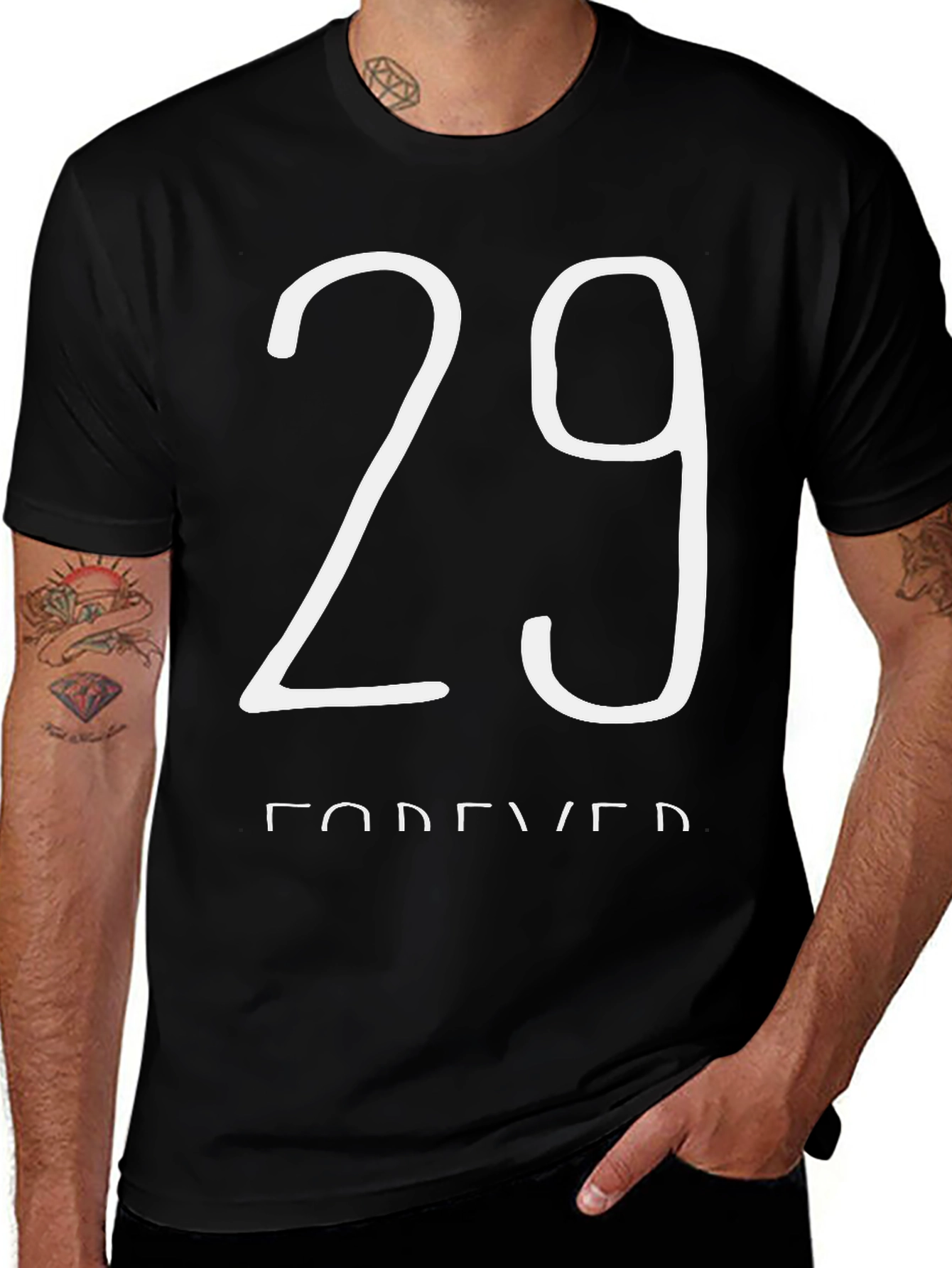 29 Forever Black Graphic Tee