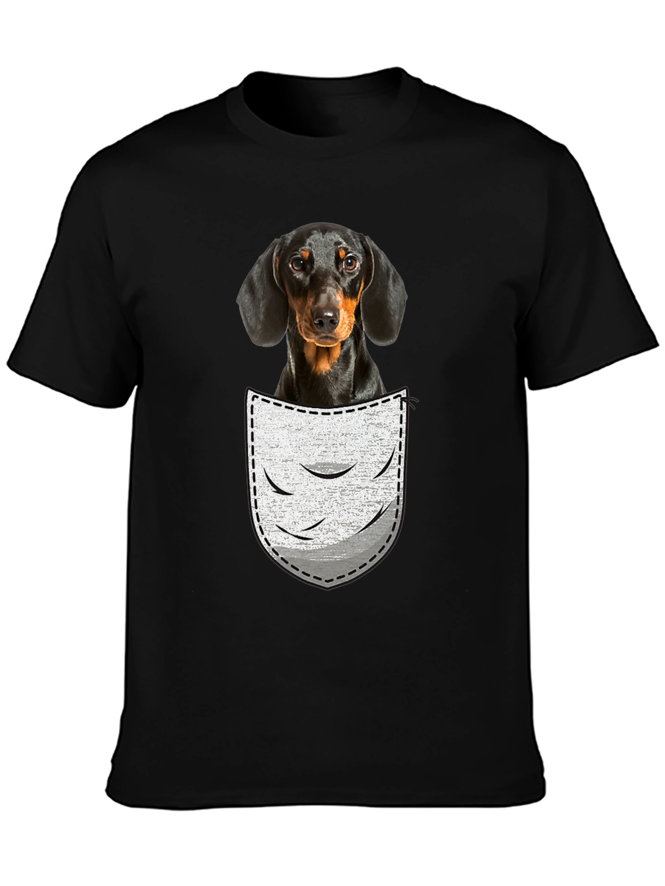 Dachshund Pocket T-Shirt - Cute Dog Tee