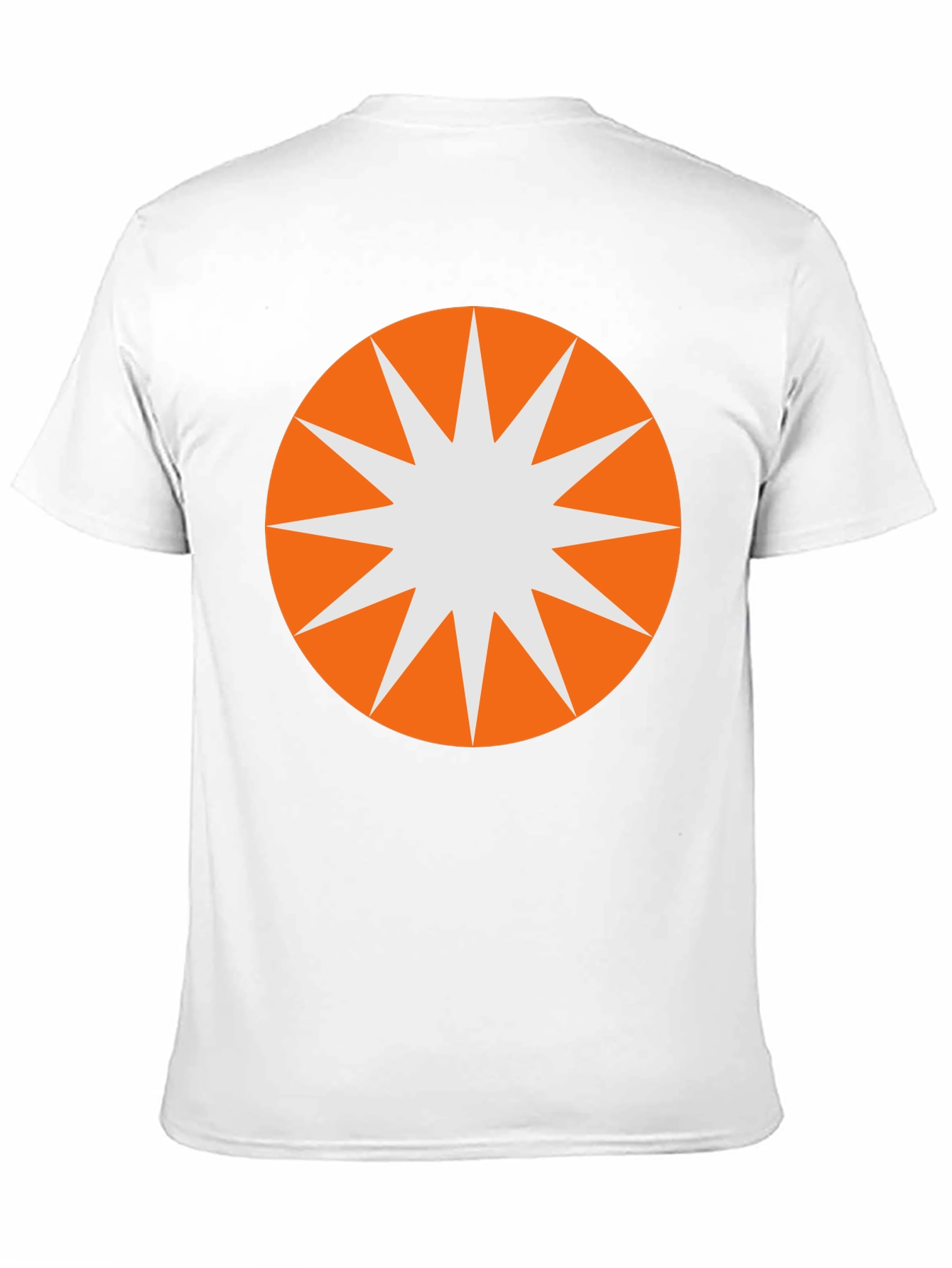 Starburst Graphic Tee - Black Cotton Blend Casual T-Shirt