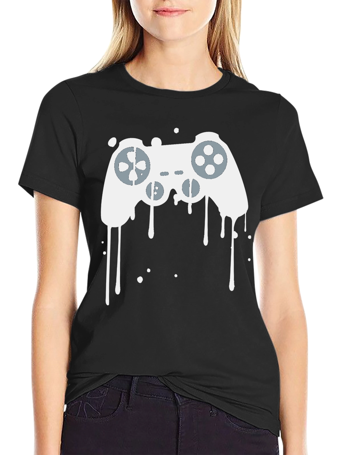 Gaming Controller Graphic Tee - Black