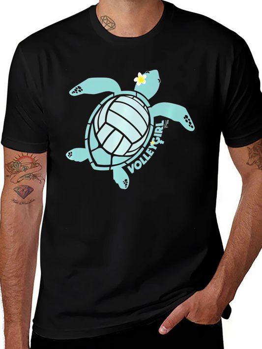 Volleygirl Turtle Graphic T-Shirt