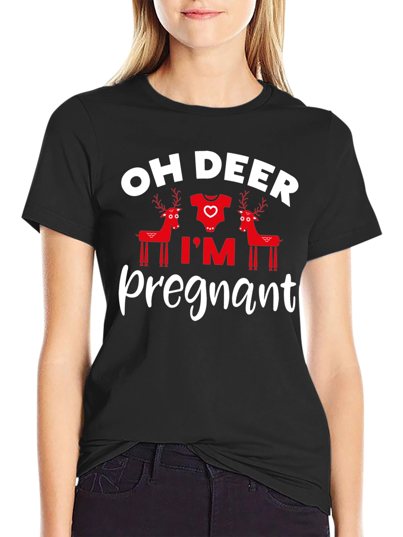 Oh Deer Im Pregnant T-Shirt