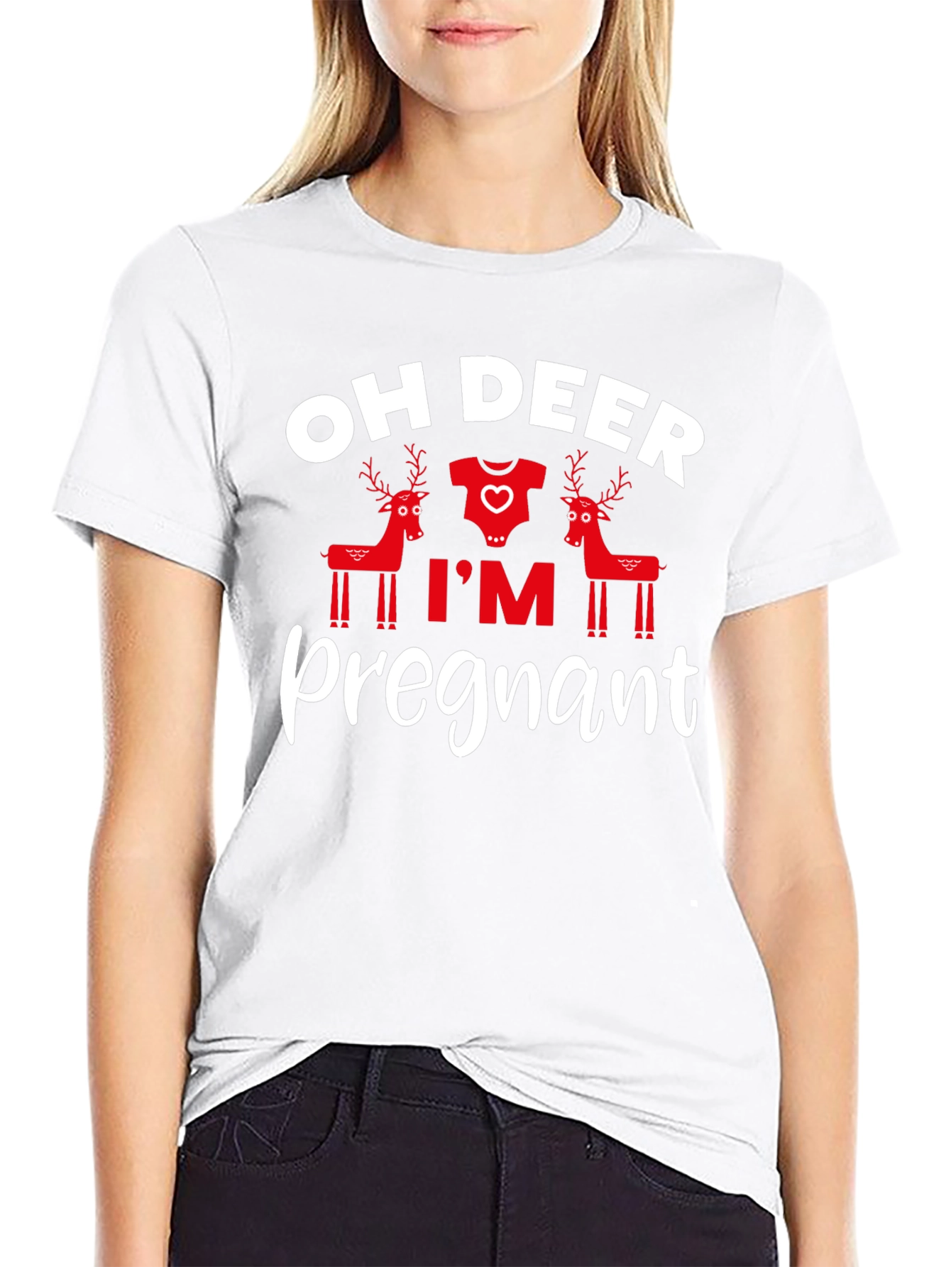 Oh Deer Im Pregnant T-Shirt