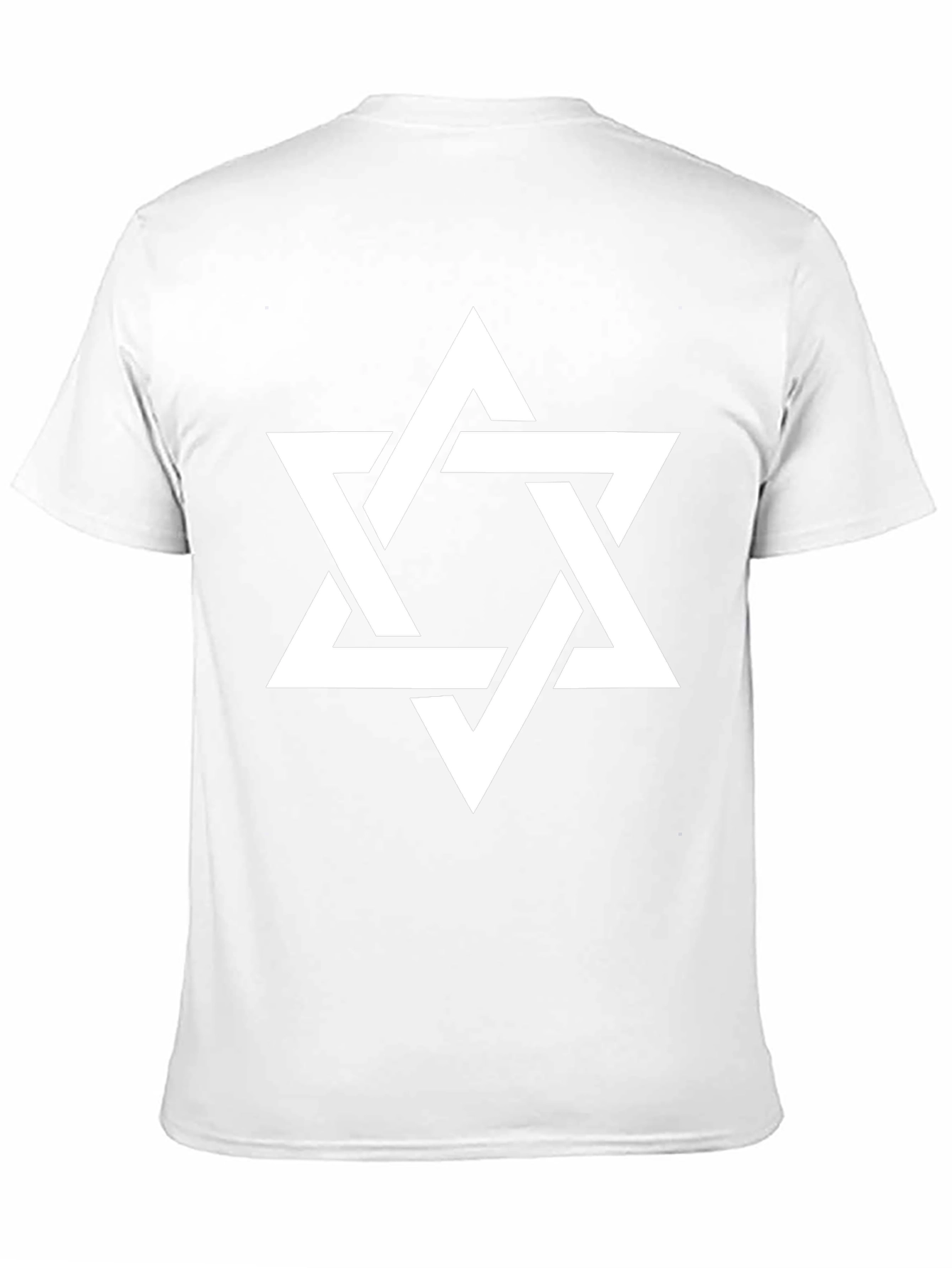 Star of David Graphic Tee - Black Cotton Blend